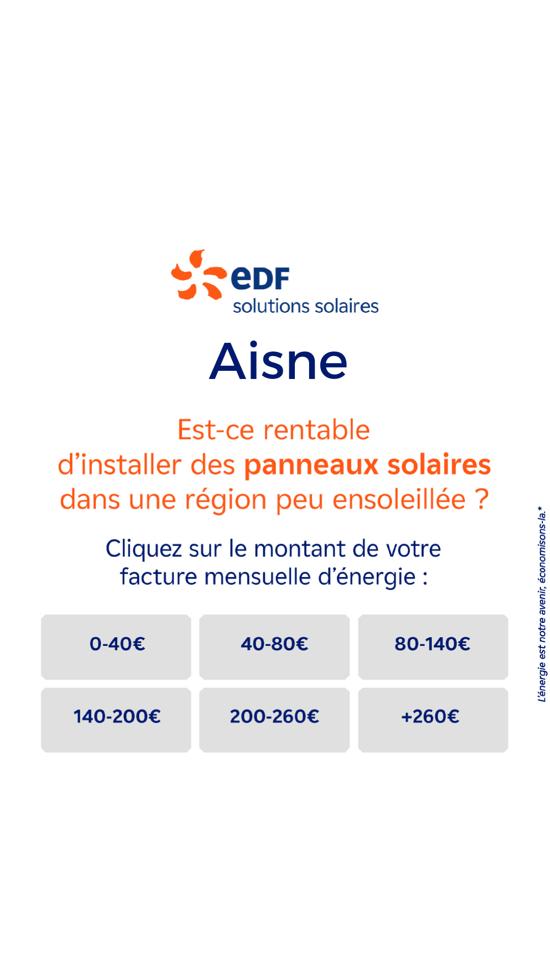 Mes offres EDF solutions solaires Facebook ad
