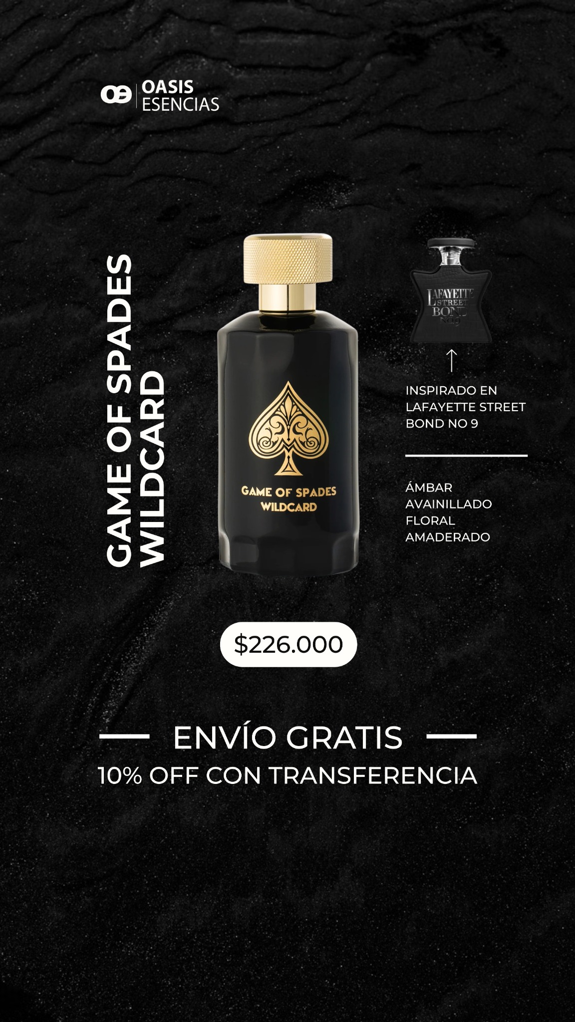 Oasis Esencias Facebook ad from Apr 2, 2026
