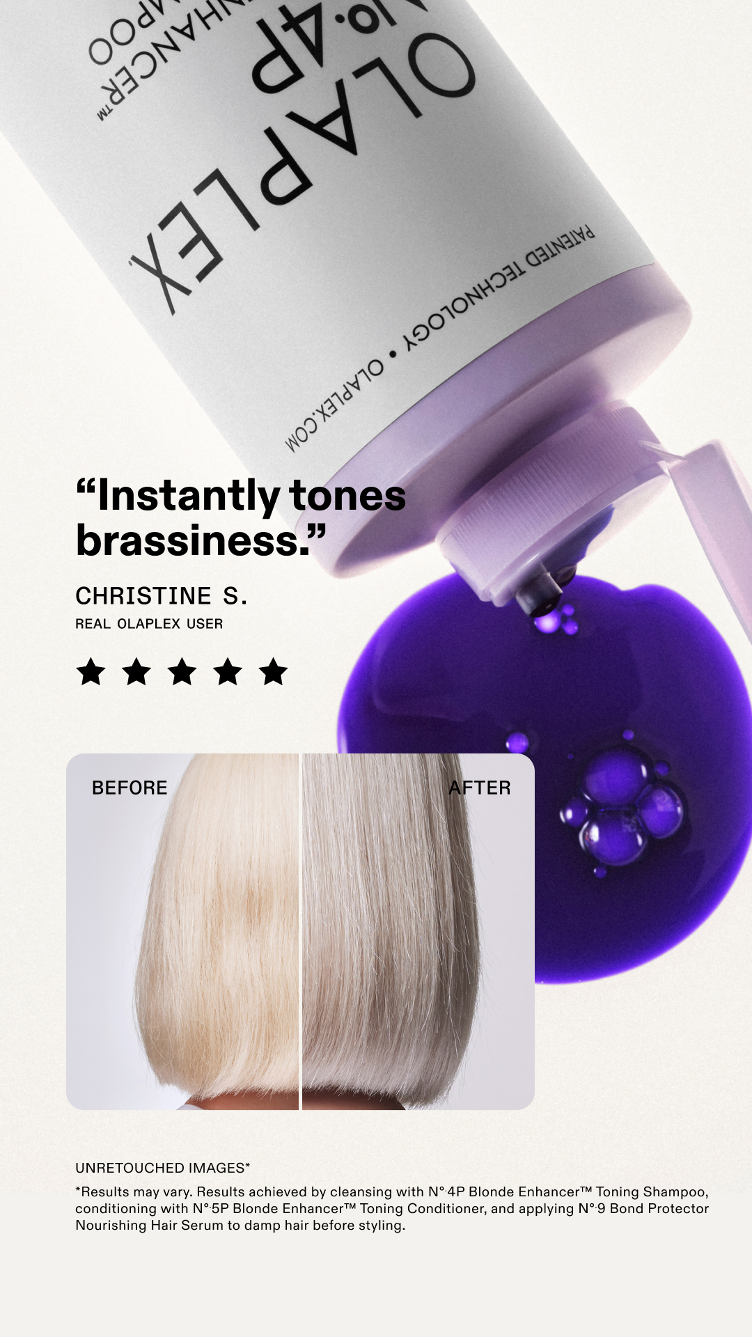 Olaplex Facebook ad
