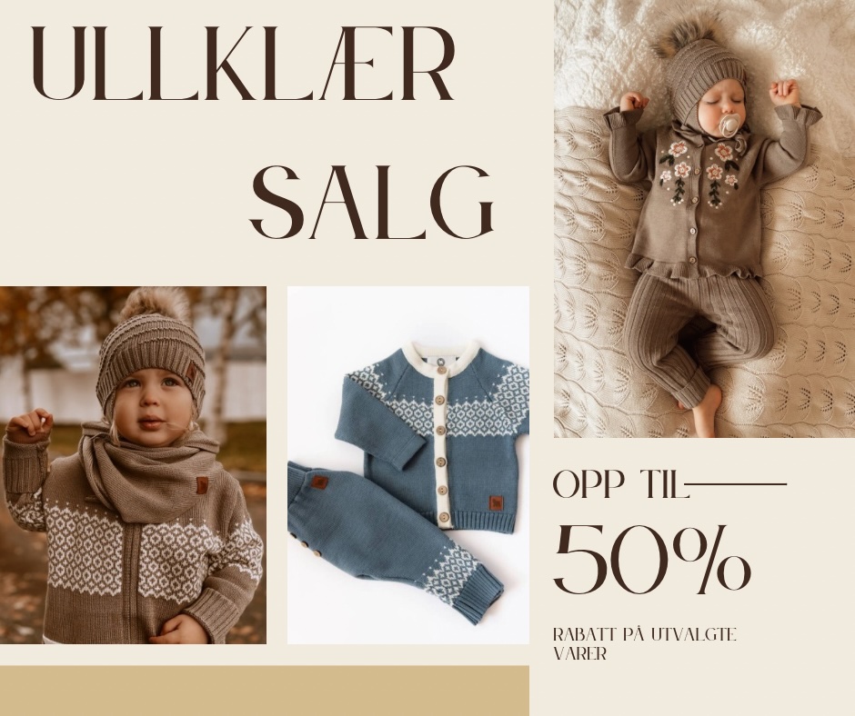 Meri Fairy Barneklær Facebook ad: ULLSALG