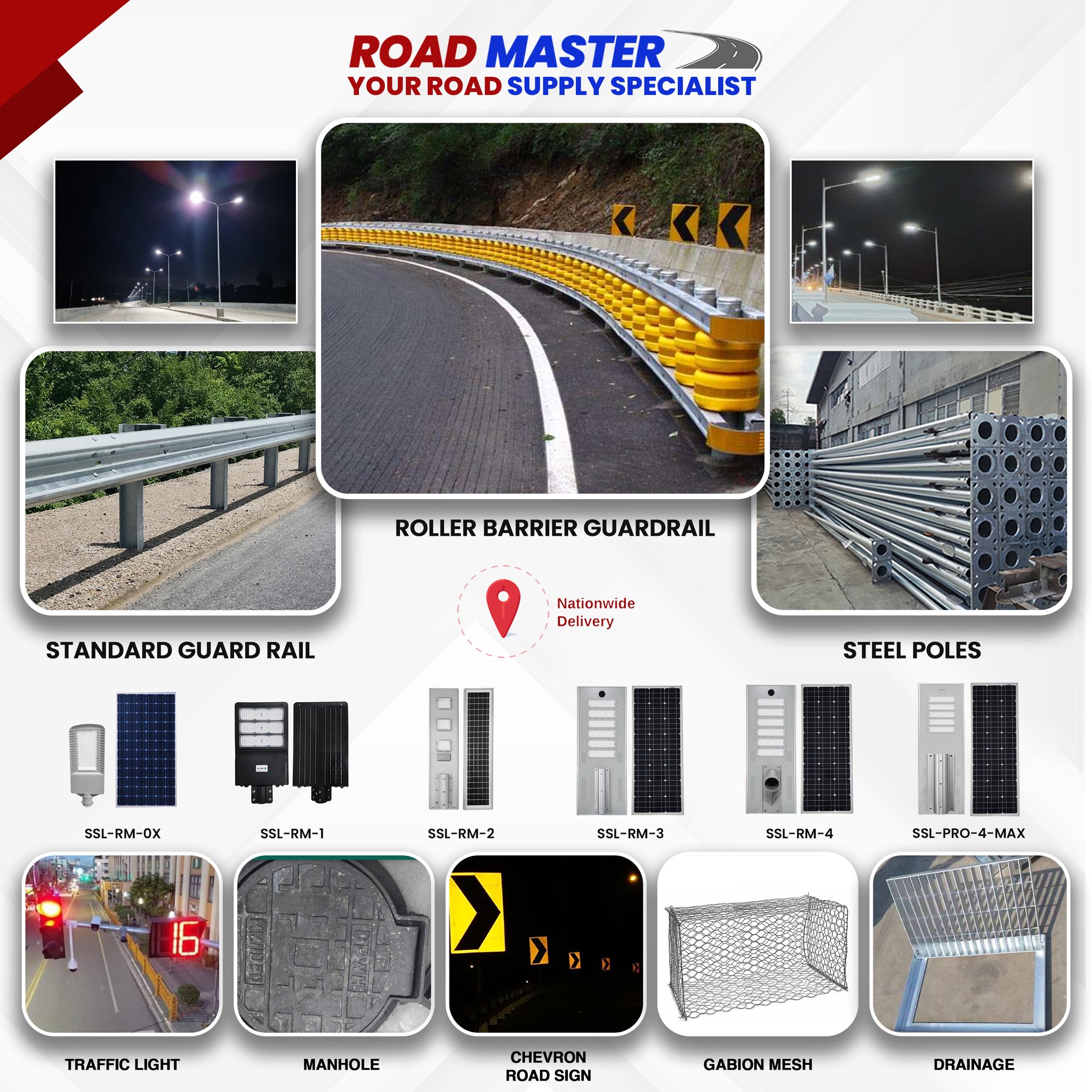 Roadmaster Davao - Your Roads and Bridges Specialist Facebook ad: Your Direct Manufacturer of Road Supplies is here!