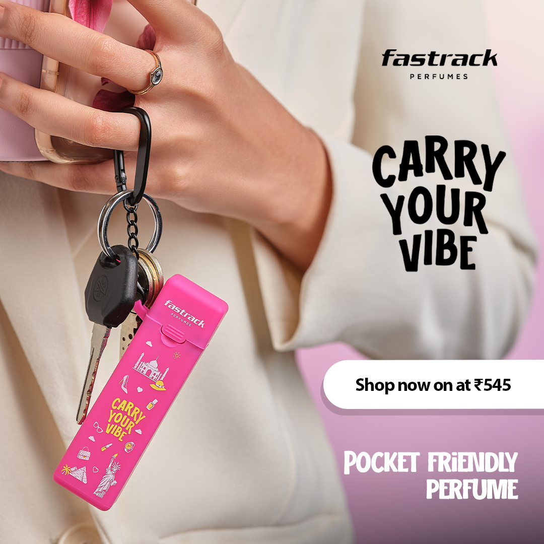 Fastrack Perfumes Facebook ad: Clip it. Carry it.