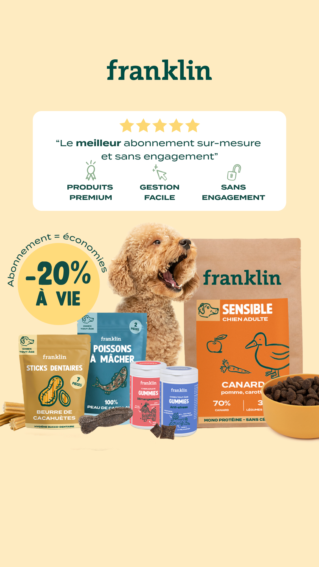 Franklin Pet Food Facebook ad