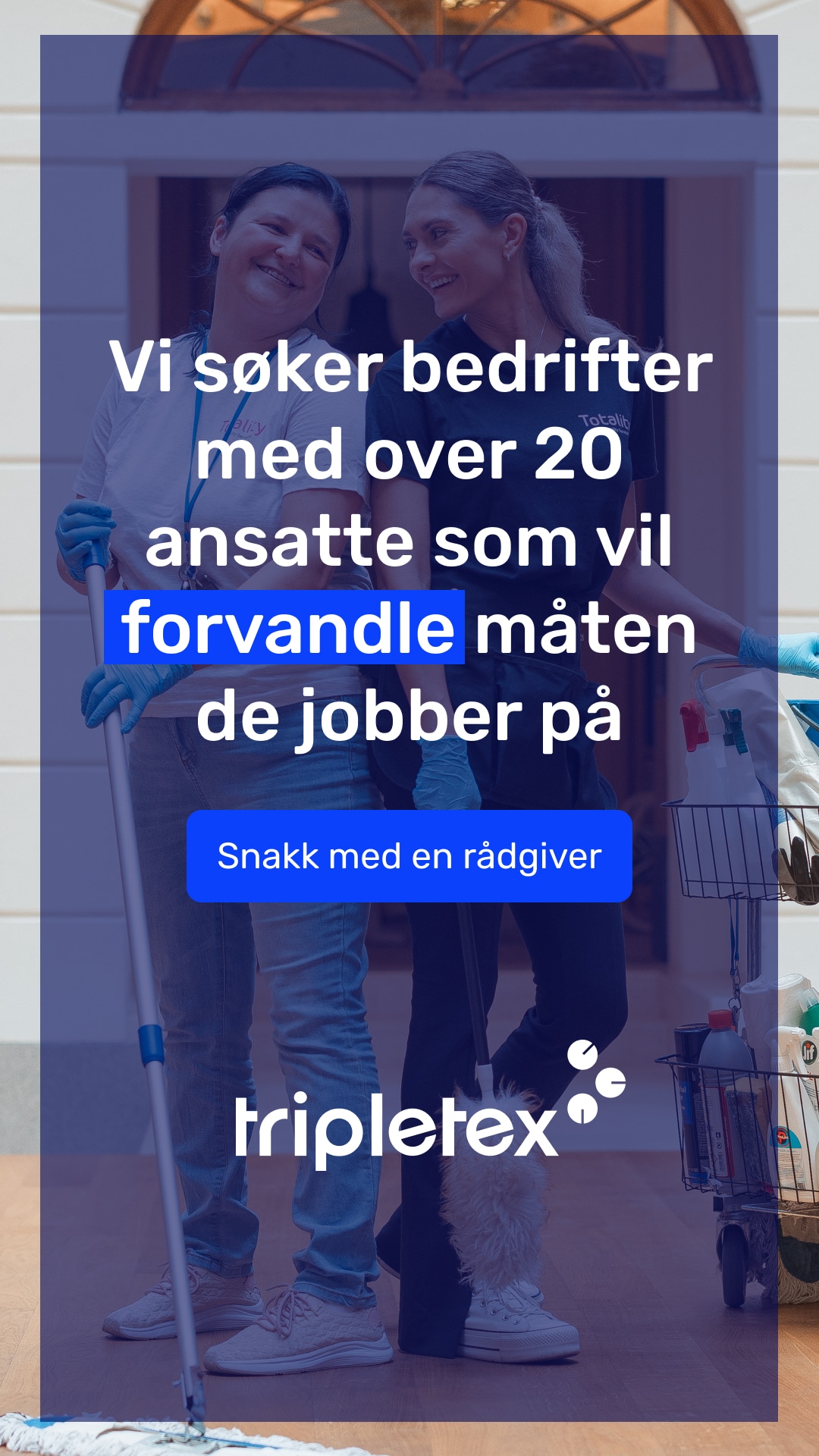 Tripletex AS Facebook ad from Oct 31, 2025