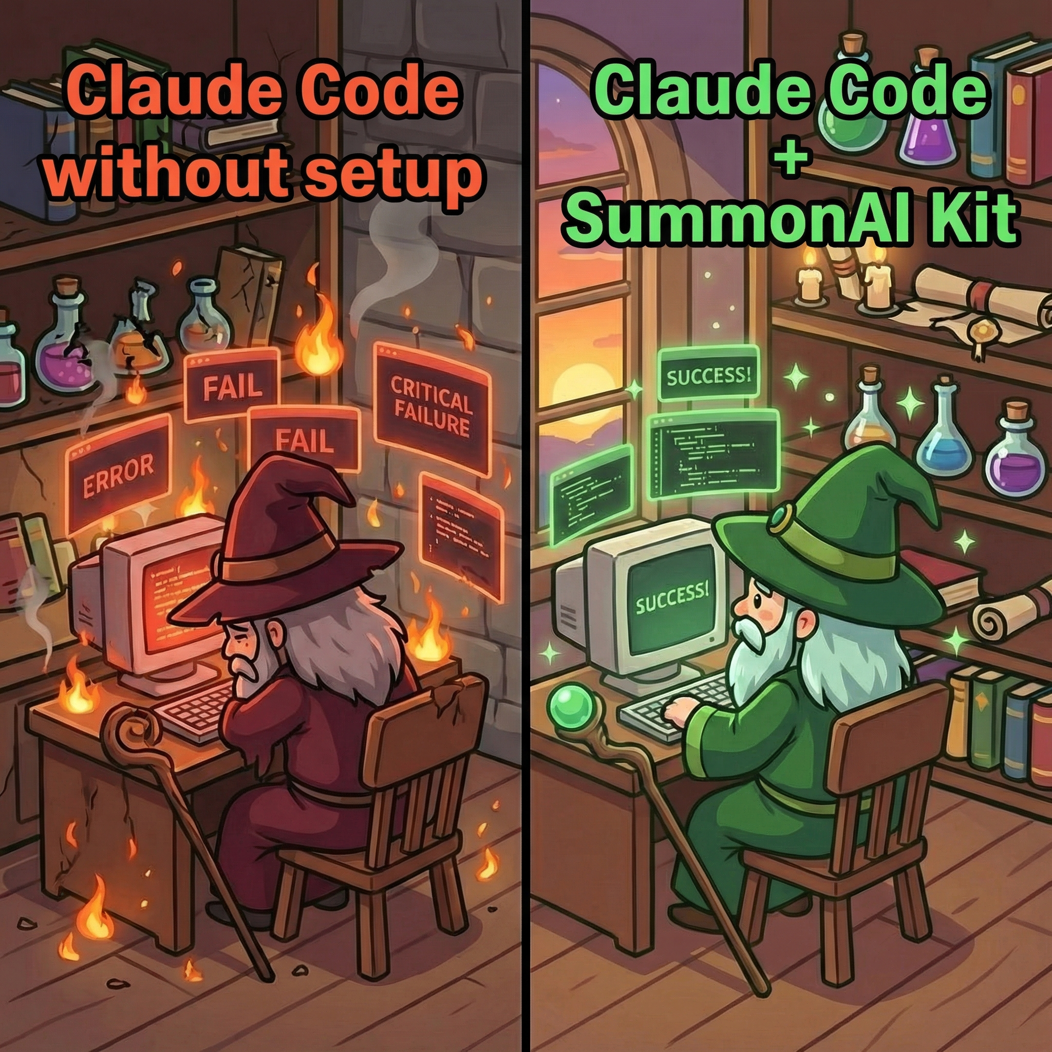 Summonai Facebook ad: Go from zero to shipping with Claude Code in 60 seconds