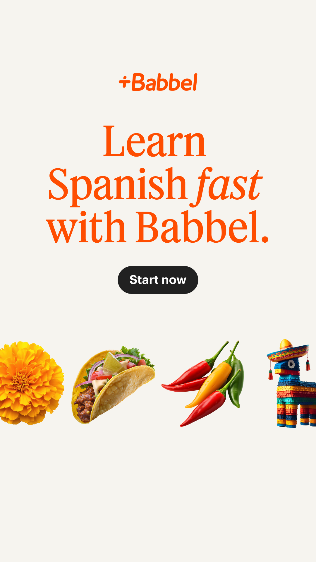Babbel Facebook ad