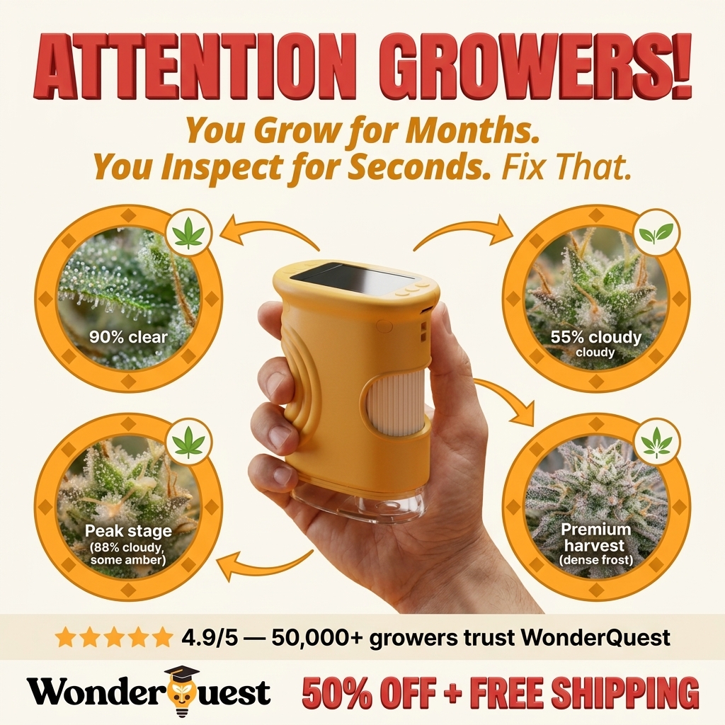 Wonder Quest Facebook ad: Day 1: Clear. Day 7: Cloudy. Day 9: Chop. See the…
