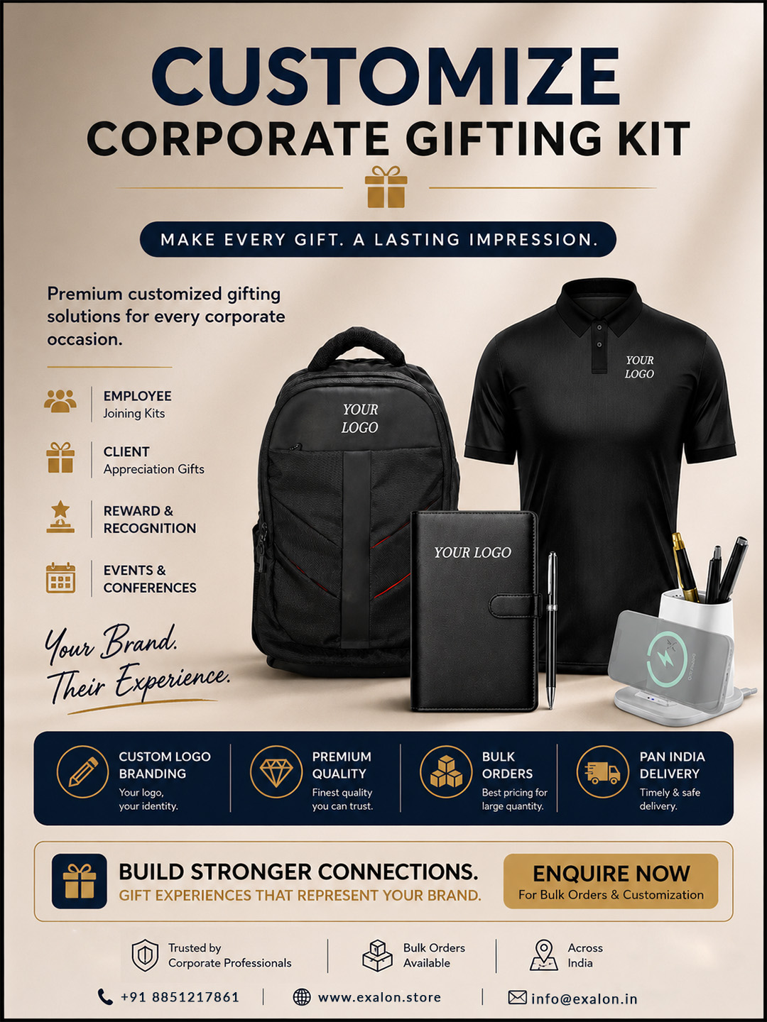 Exalonofficial Facebook ad: Impress Clients With Custom Gift Boxes
