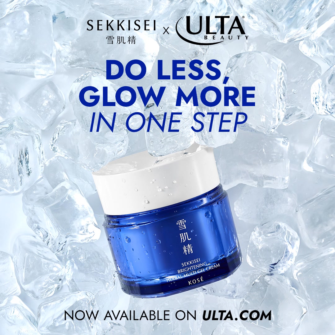 SEKKISEI Facebook ad: Japanese skincare essentials for radiant, hydrated skin