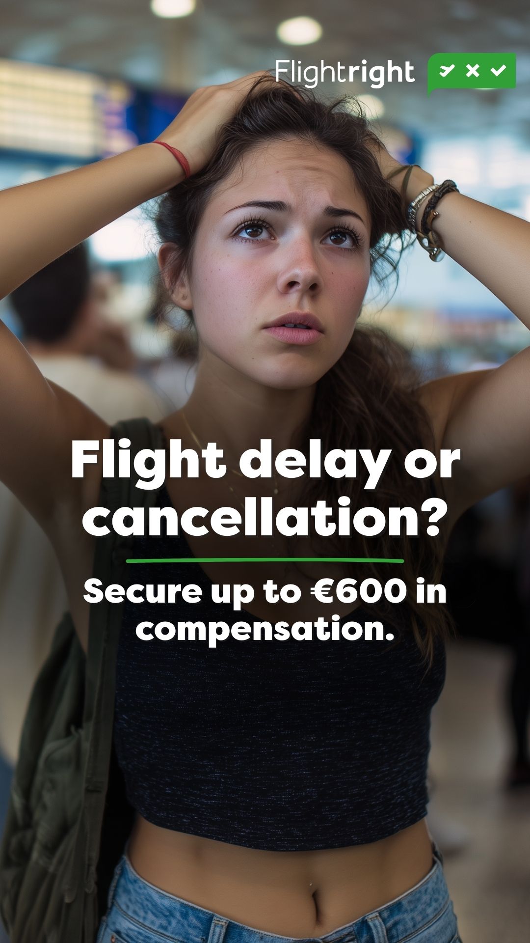 Flightright Facebook ad