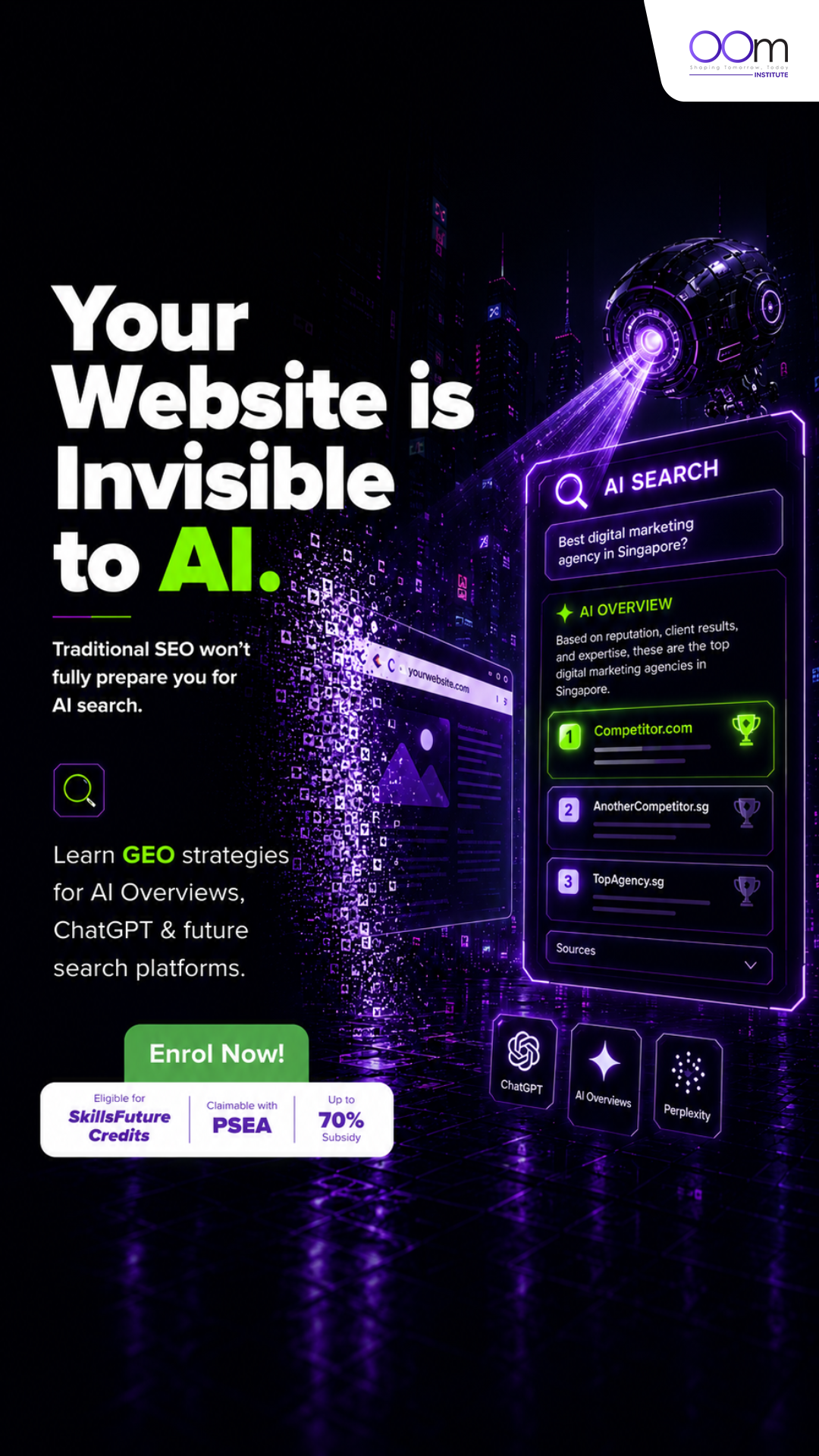 OOm Digital, Tech & AI Institute Facebook ad