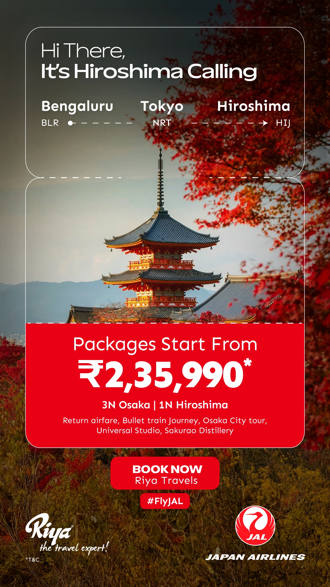 Japan Airlines Facebook ad from Feb 11, 2026