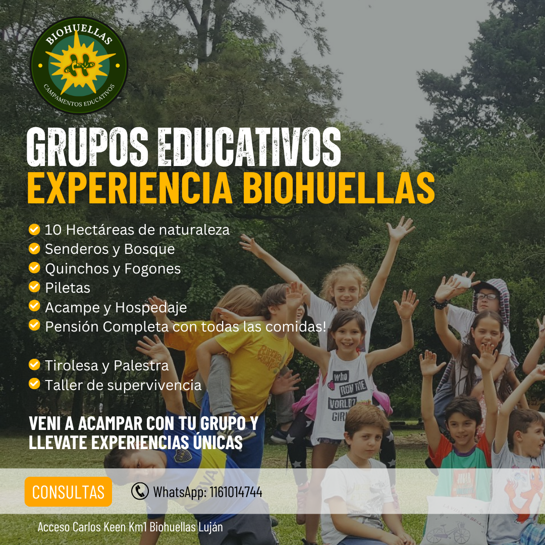 Biohuellas Reserva Ecoturística Facebook ad: Campamentos Educativos- Veni con tu Grupo y Vivi…