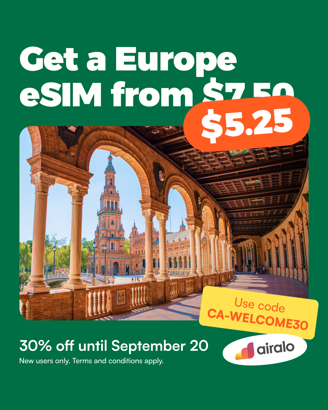 Airalo Global eSIM Store Facebook ad