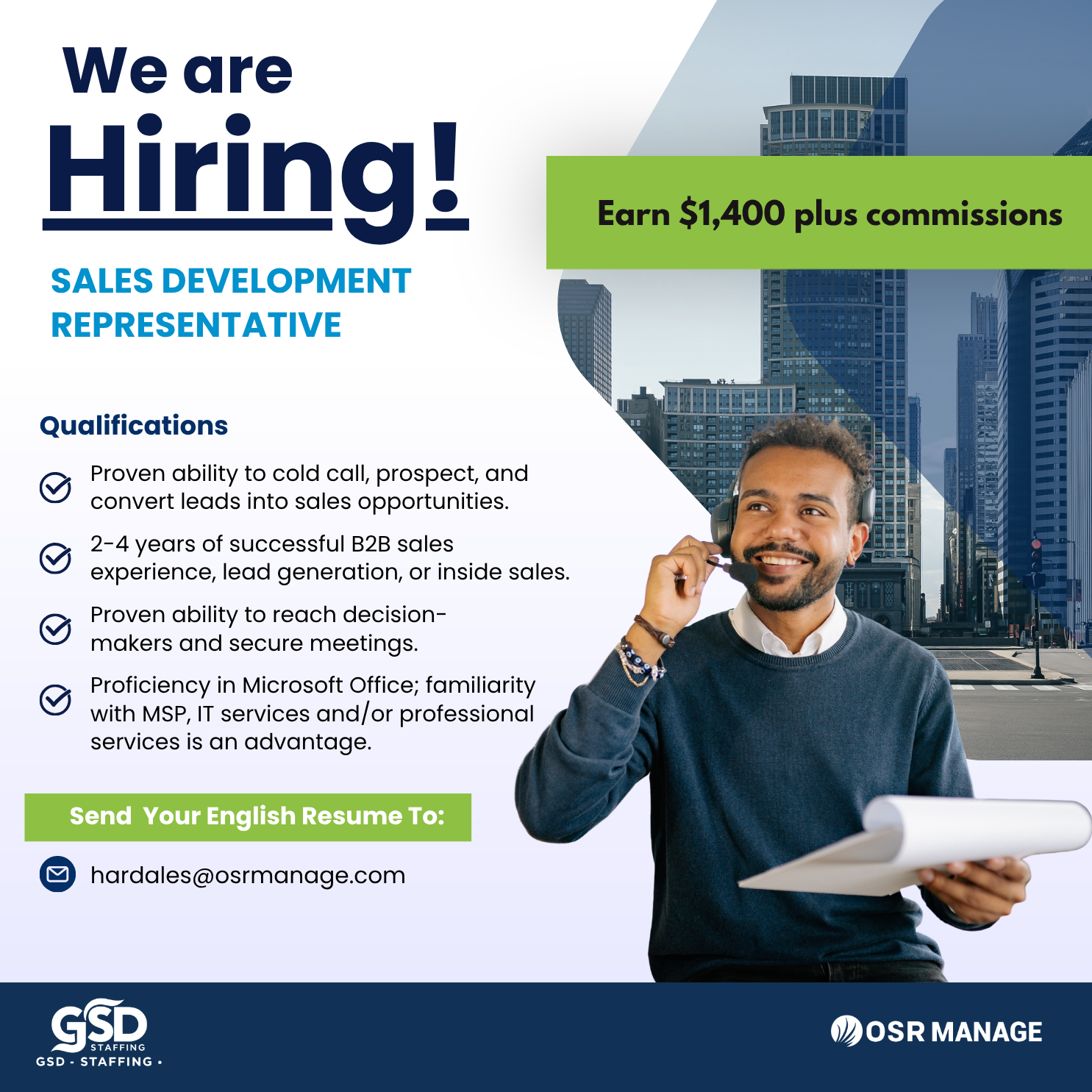 OSR Manage Facebook ad: Work Remotely! Apply Now!