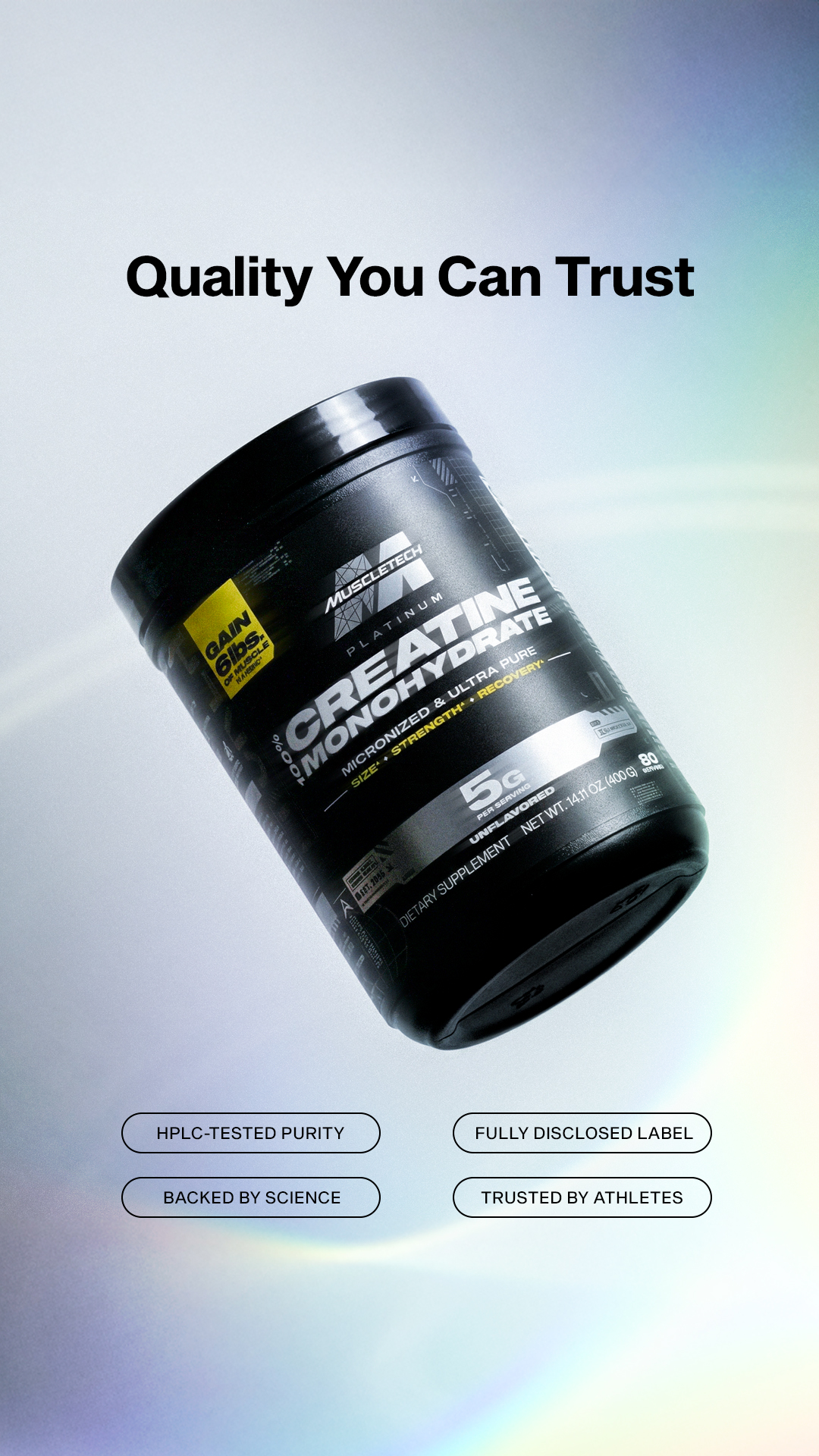 MuscleTech Facebook ad