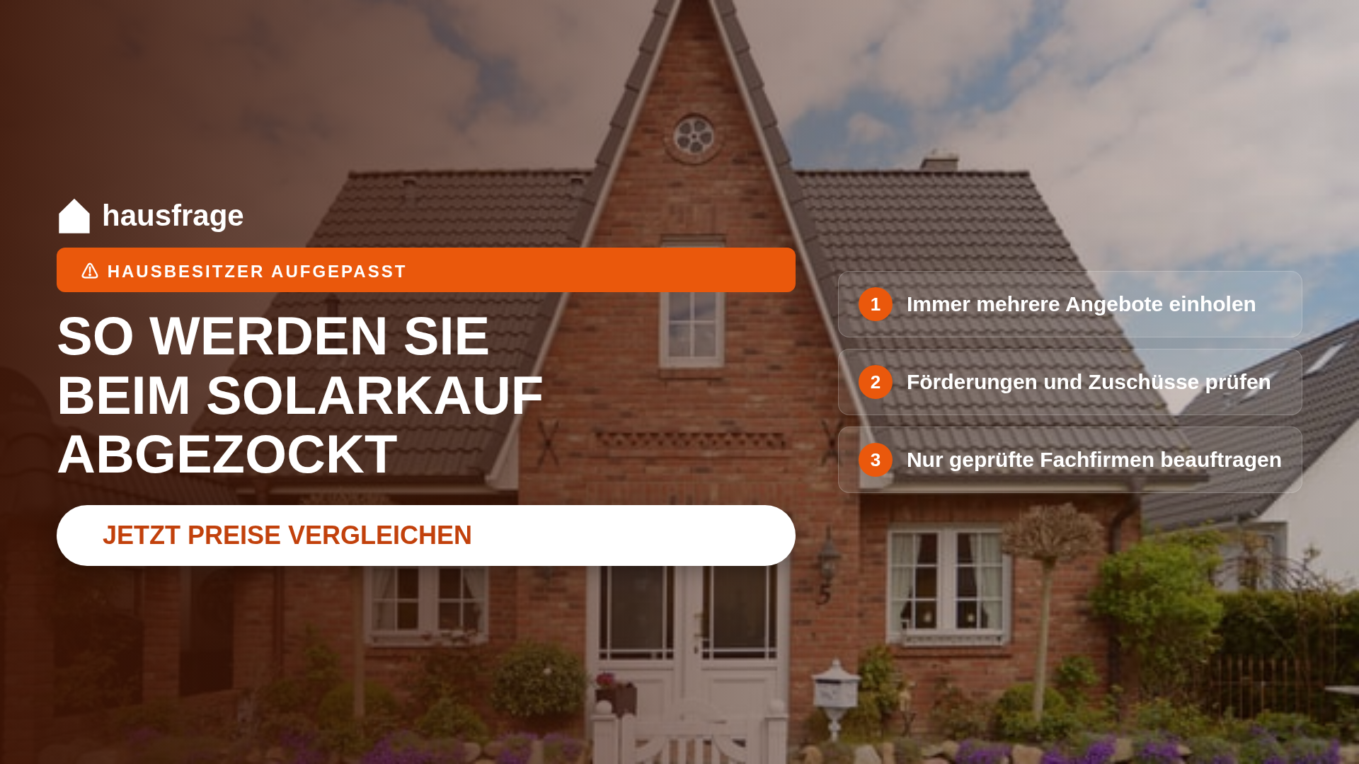 Hausfrage Facebook ad