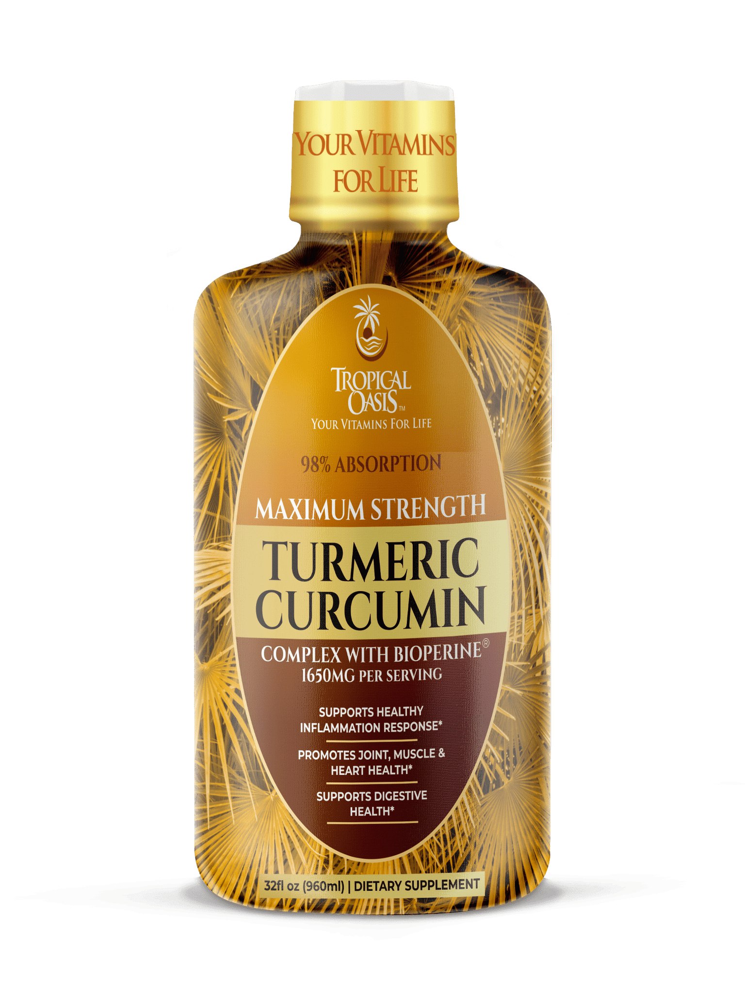 Tropical Oasis Facebook ad: Mega Premium Liquid Multi-Vitamin