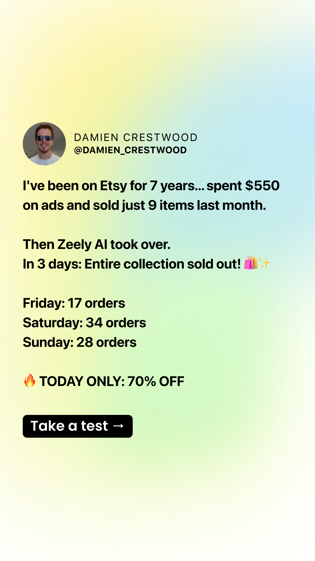 Zeely Facebook ad