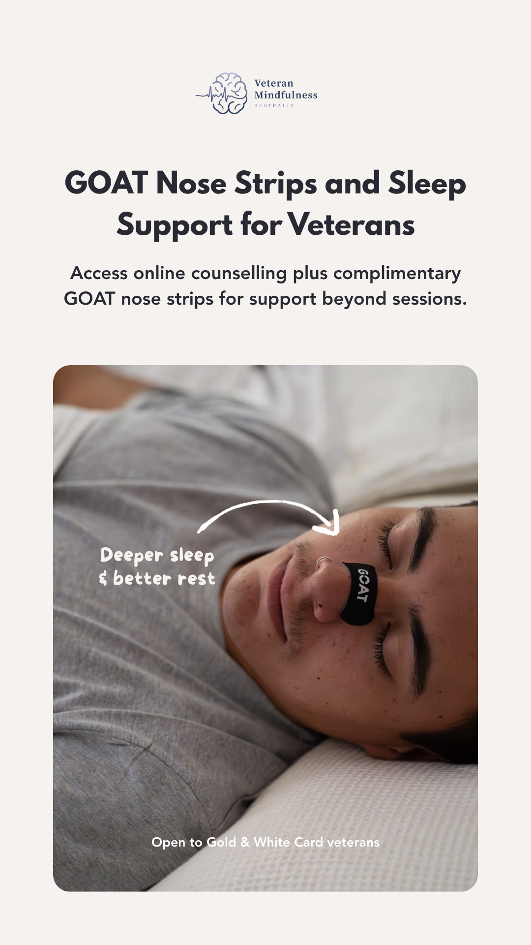 Veteran Mindfulness Australia Facebook ad