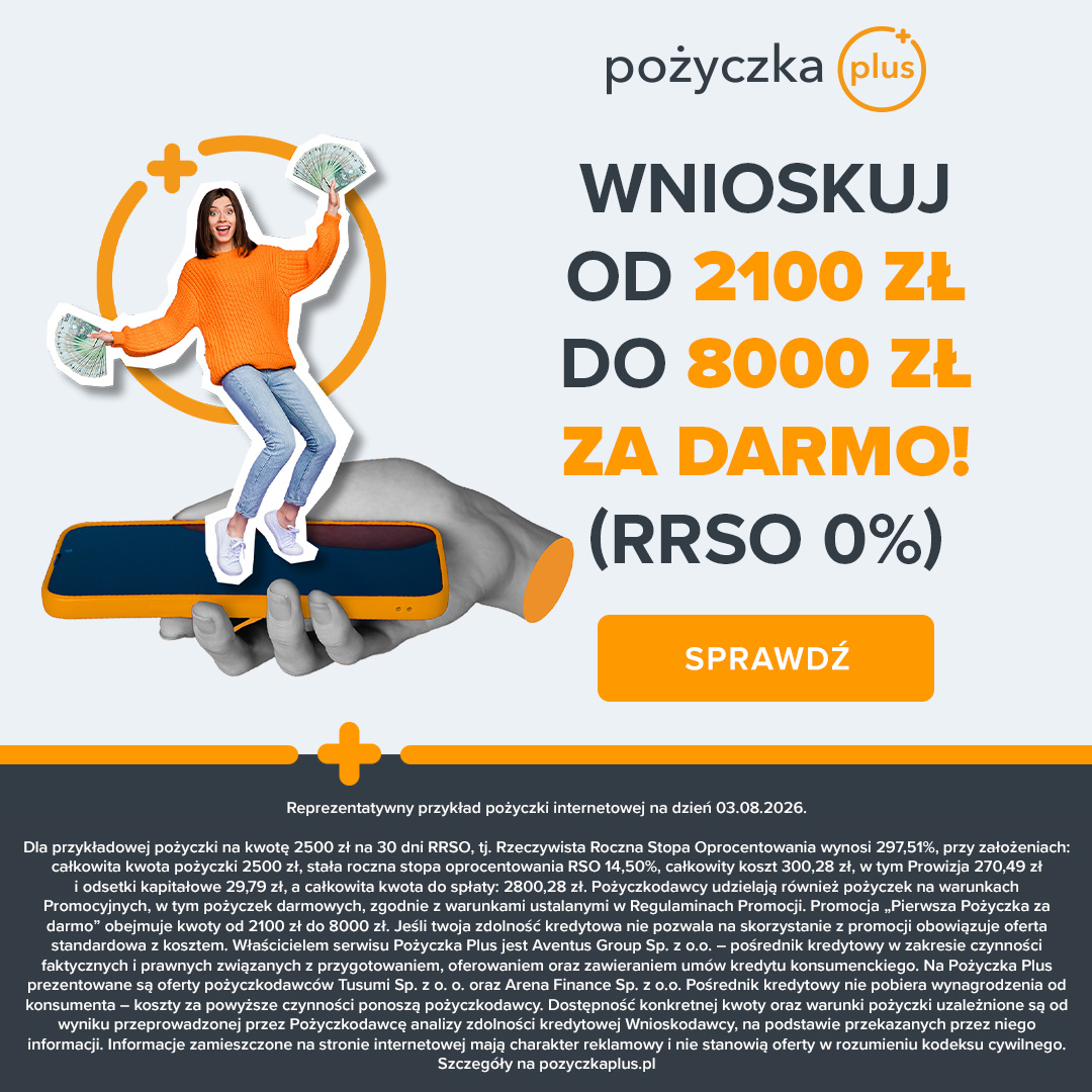 Pozyczkaplus.pl Facebook ad: Pożyczka PLUS na JESIEŃ!