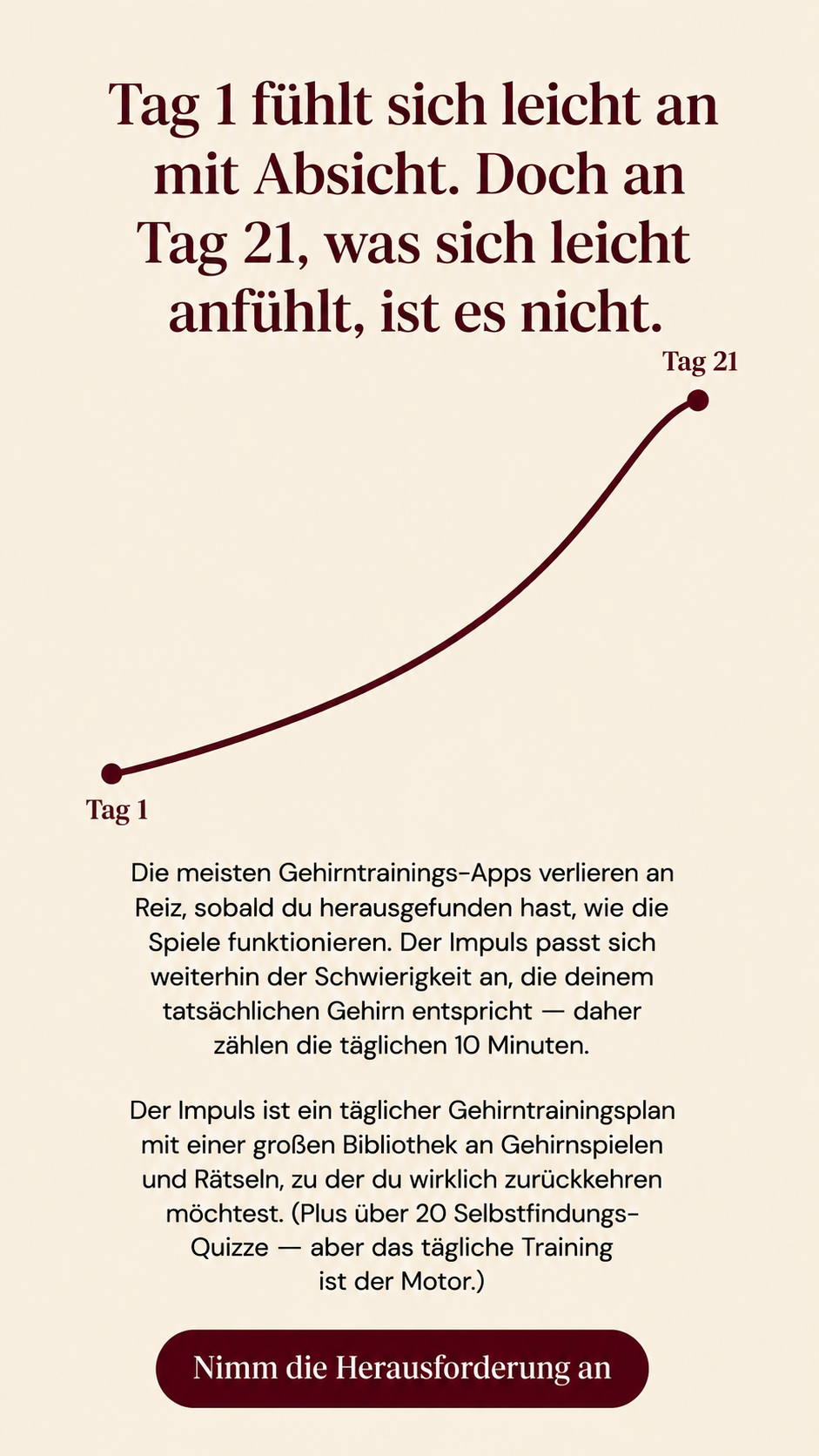 Impulse: Brain Training & Self-Discovery Facebook ad