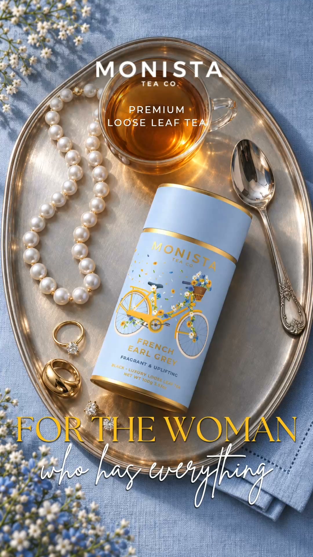 Monista Tea Co. Facebook ad: The Gift She’ll Actually Use