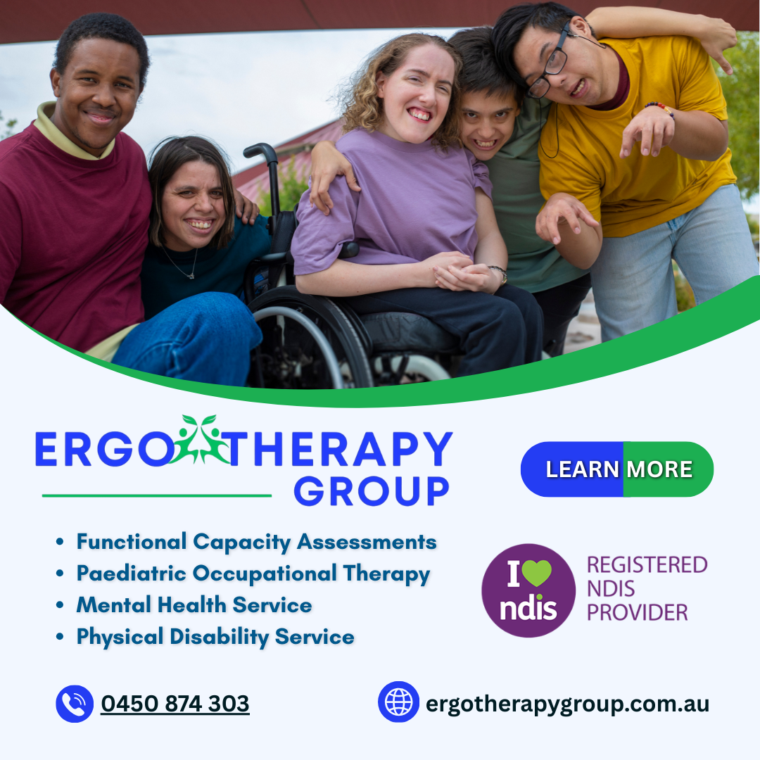 Ergo Therapy Group Facebook ad: Mobile NDIS Occupational Therapy Melbourne & Sydney