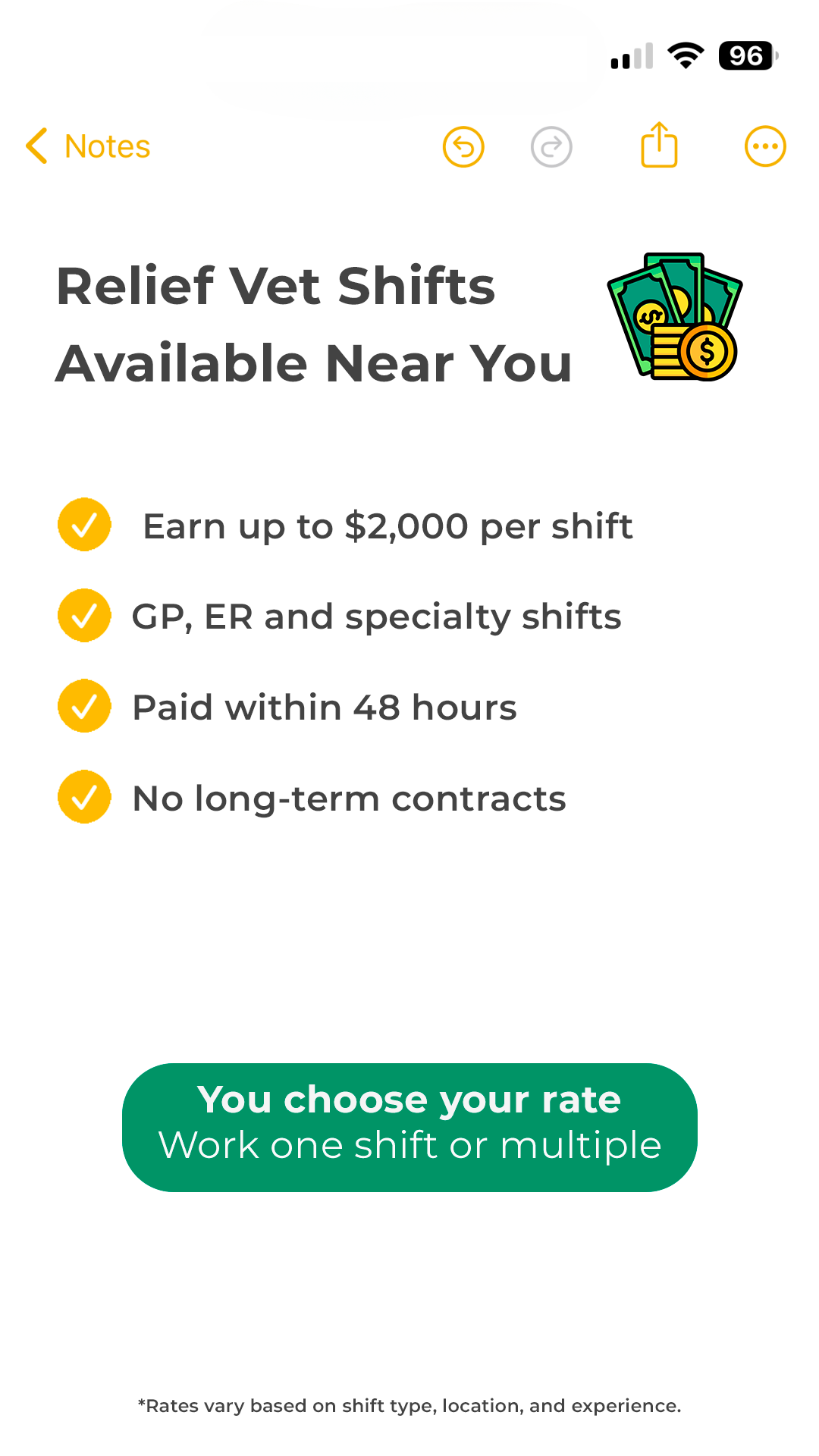 Flex Vet Staffing Facebook ad