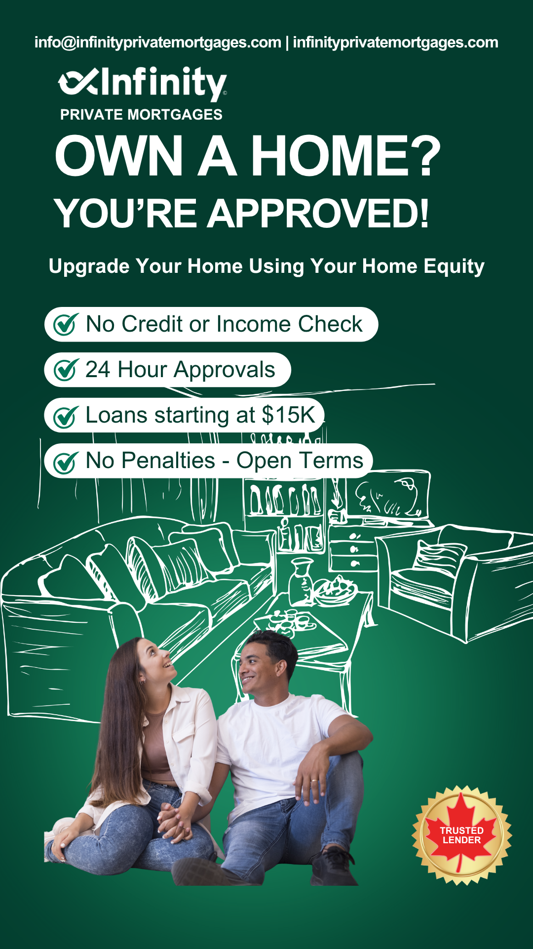 Infinity Private Mortgages Facebook ad