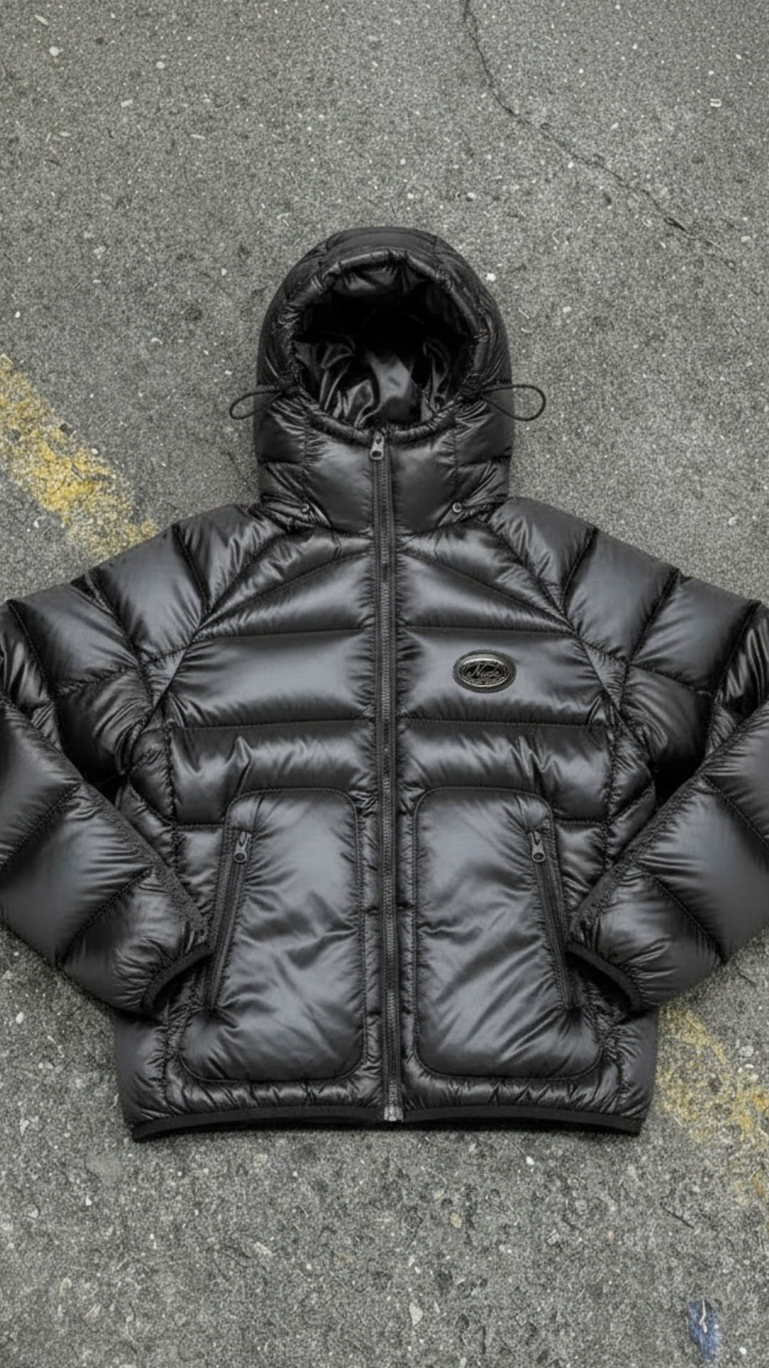 Nude Project Facebook ad: Iconic Puffer Jacket Black