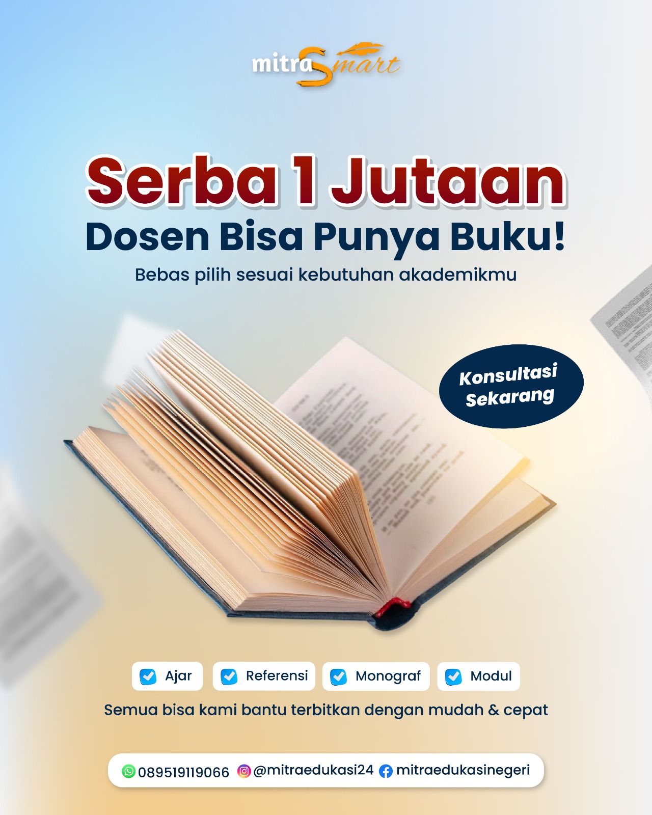Mitra Edukasi Negeri Official Facebook ad: MULAI 1 JT-AN
