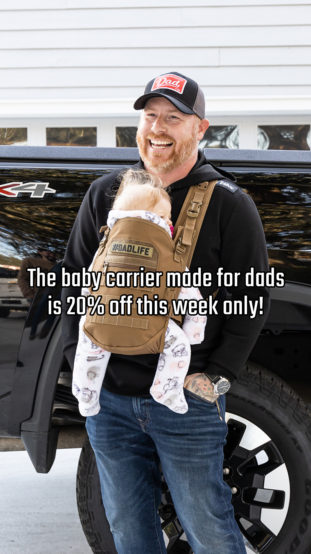 Tactical Baby Gear Facebook ad