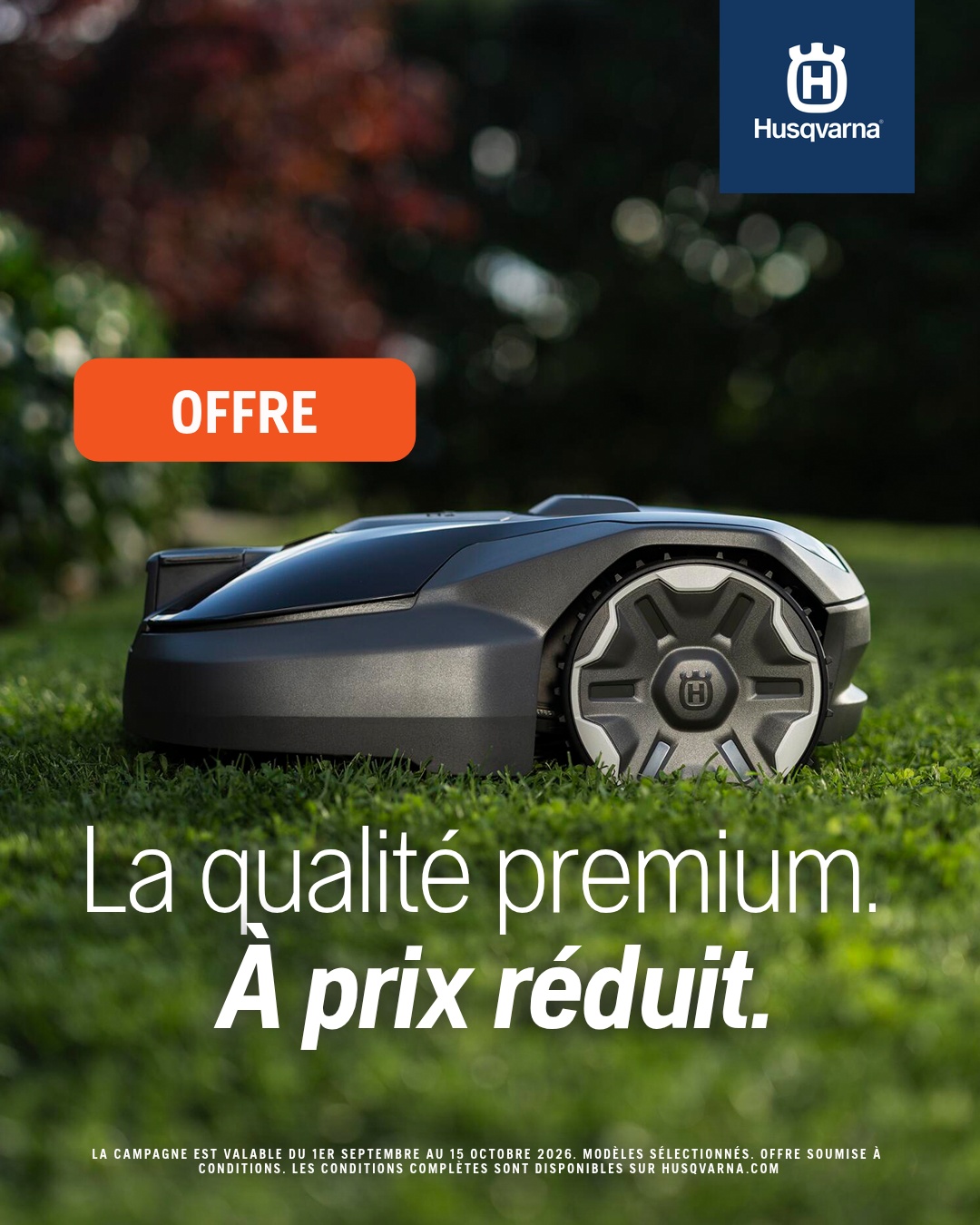 Husqvarna Facebook ad: Offre à durée limitée