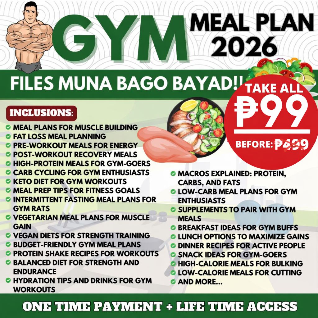 Gym Meal Plan 2026 Facebook ad: FILES MUNA BAGO BAYAD