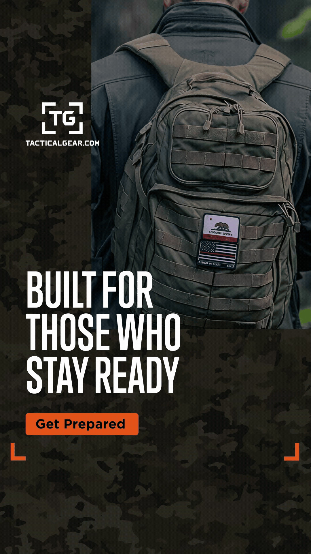 TacticalGear.com Facebook ad: Built To Survive The Extreme