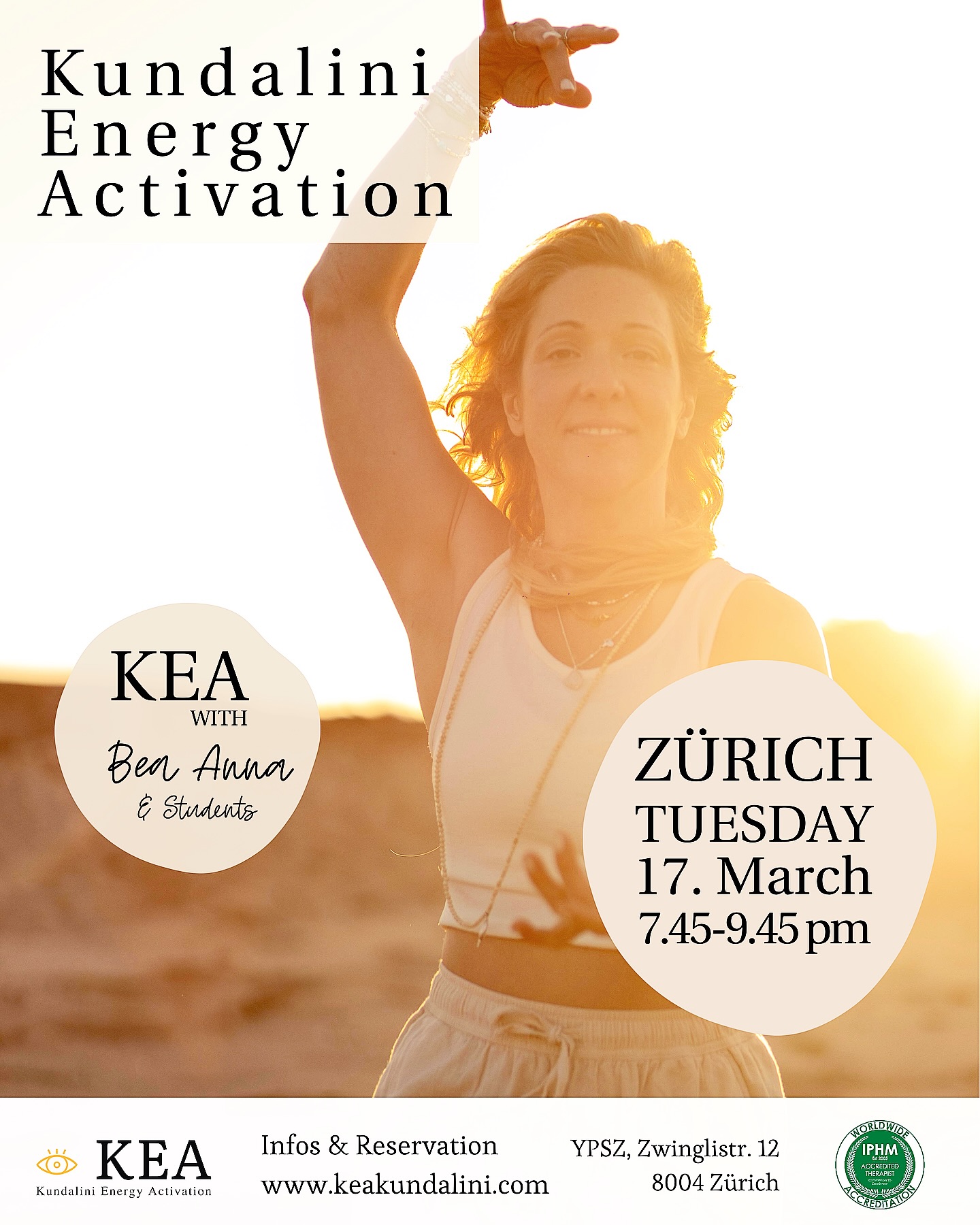 KEA • Kundalini Energy Activation Facebook ad: KEA Group Event, Zürich