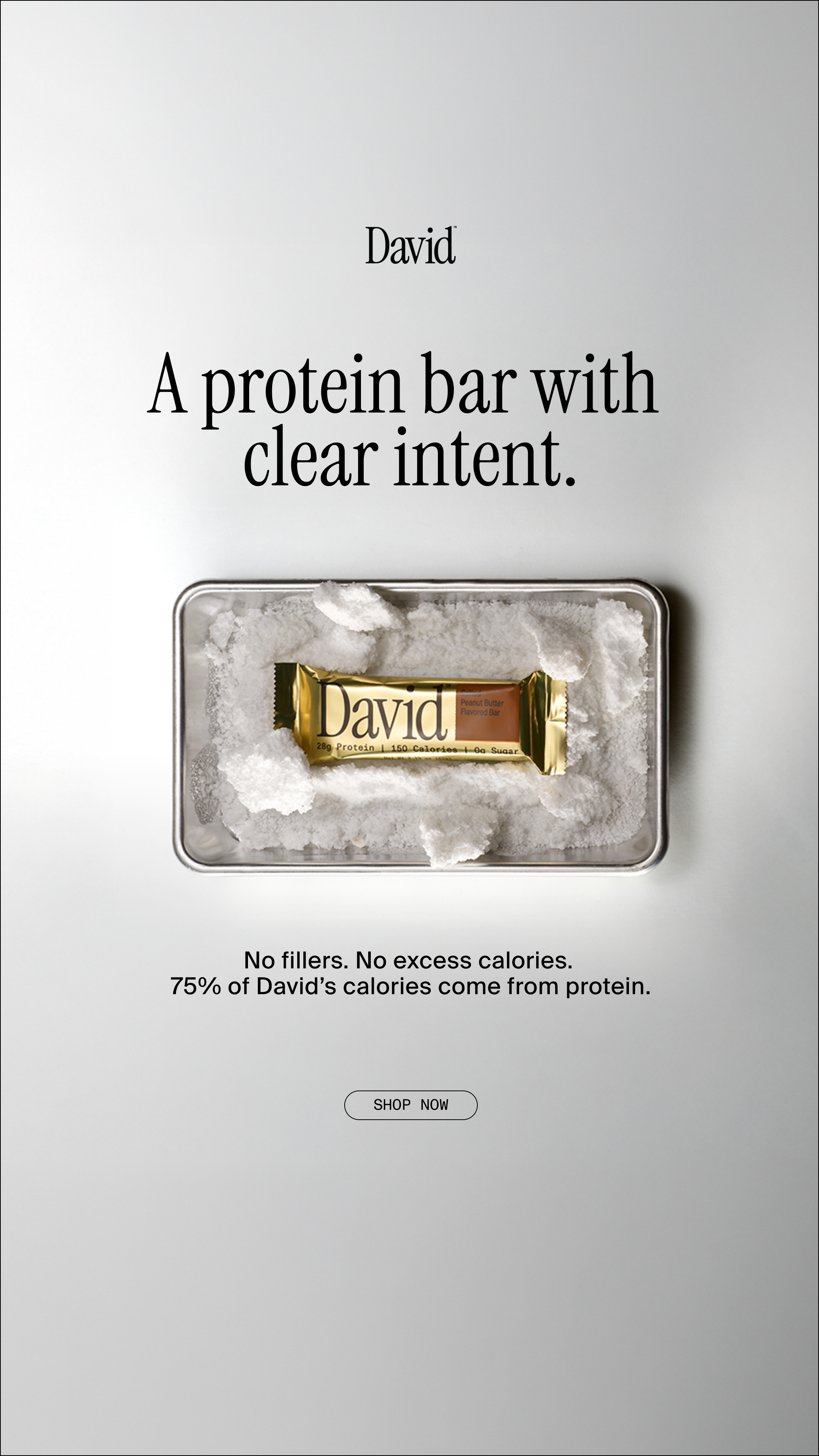David Protein Facebook ad