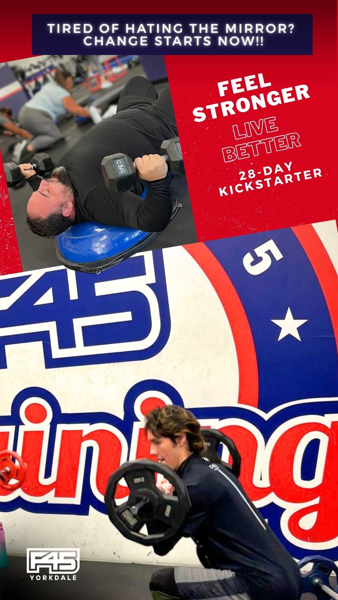 F45 Training Yorkdale Facebook ad