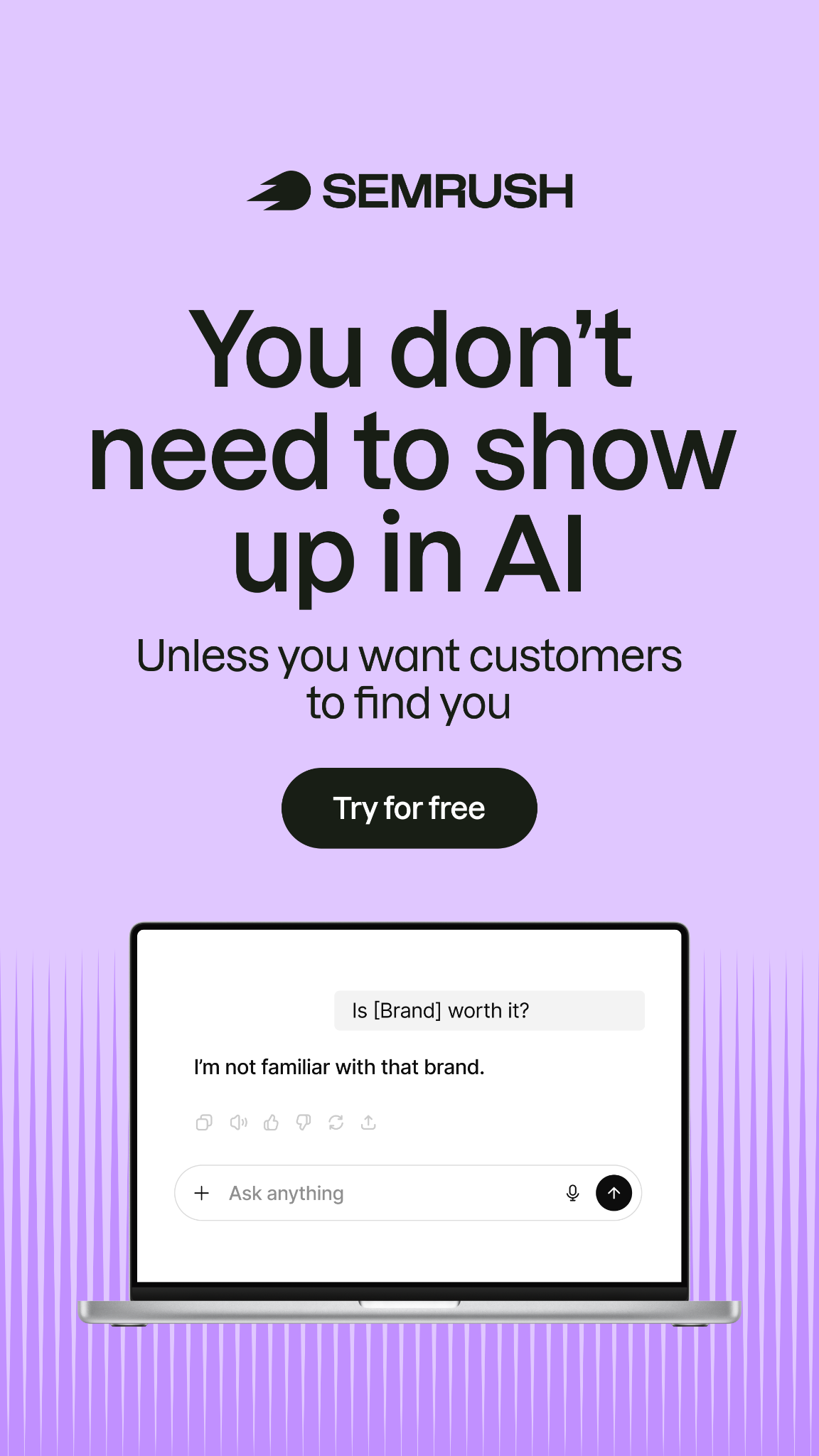Semrush Facebook ad