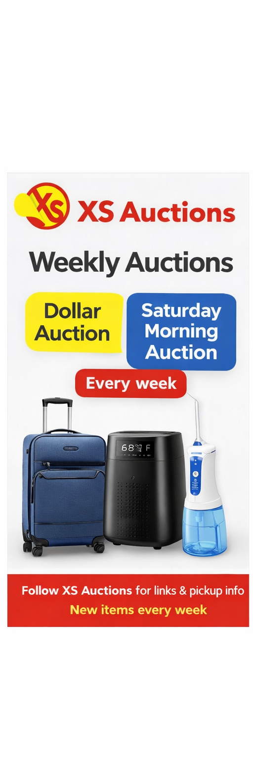 XS Online Auctions Facebook ad: Bid on and win amazing brand name products!