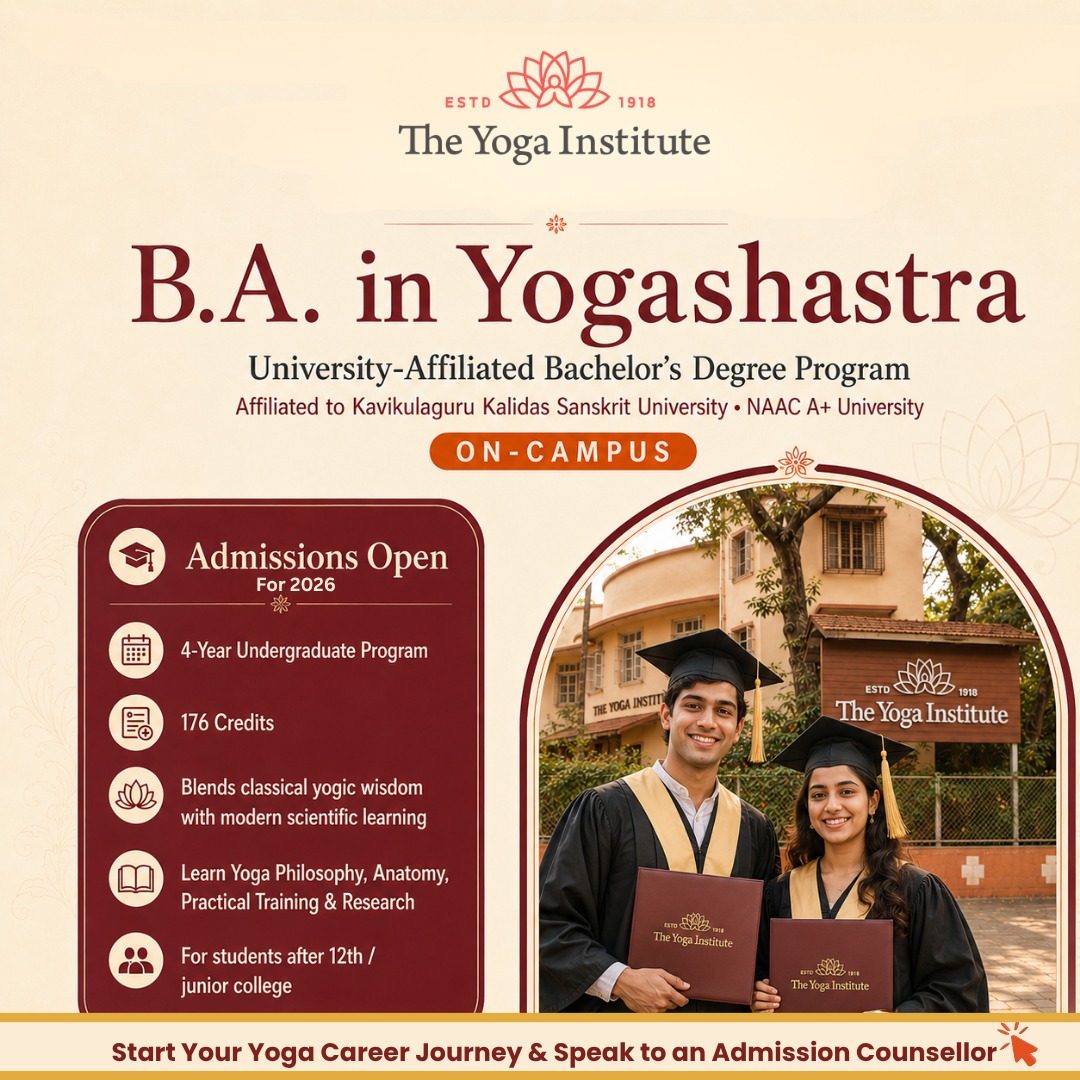 The Yoga Institute Facebook ad