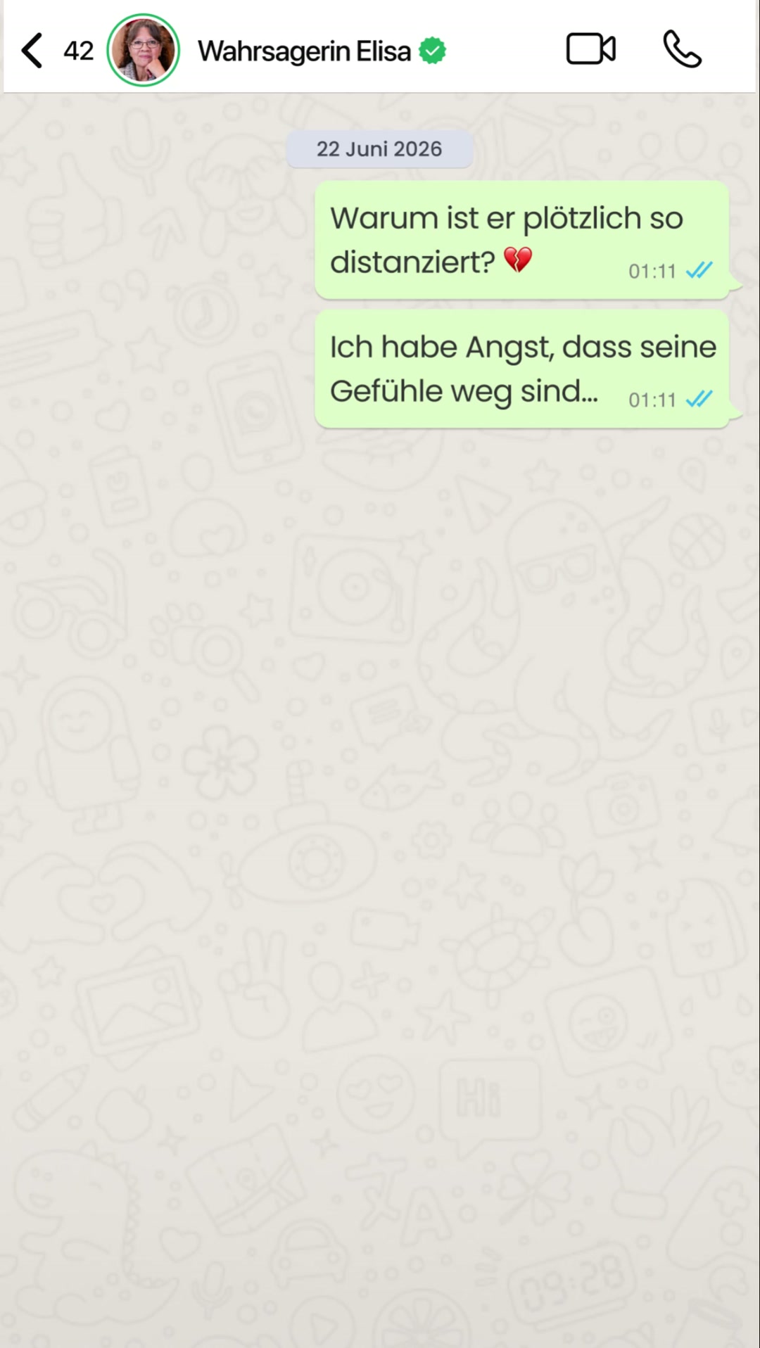 Astrotalk Facebook ad: Frag jetzt! Dein erster Chat GRATIS!