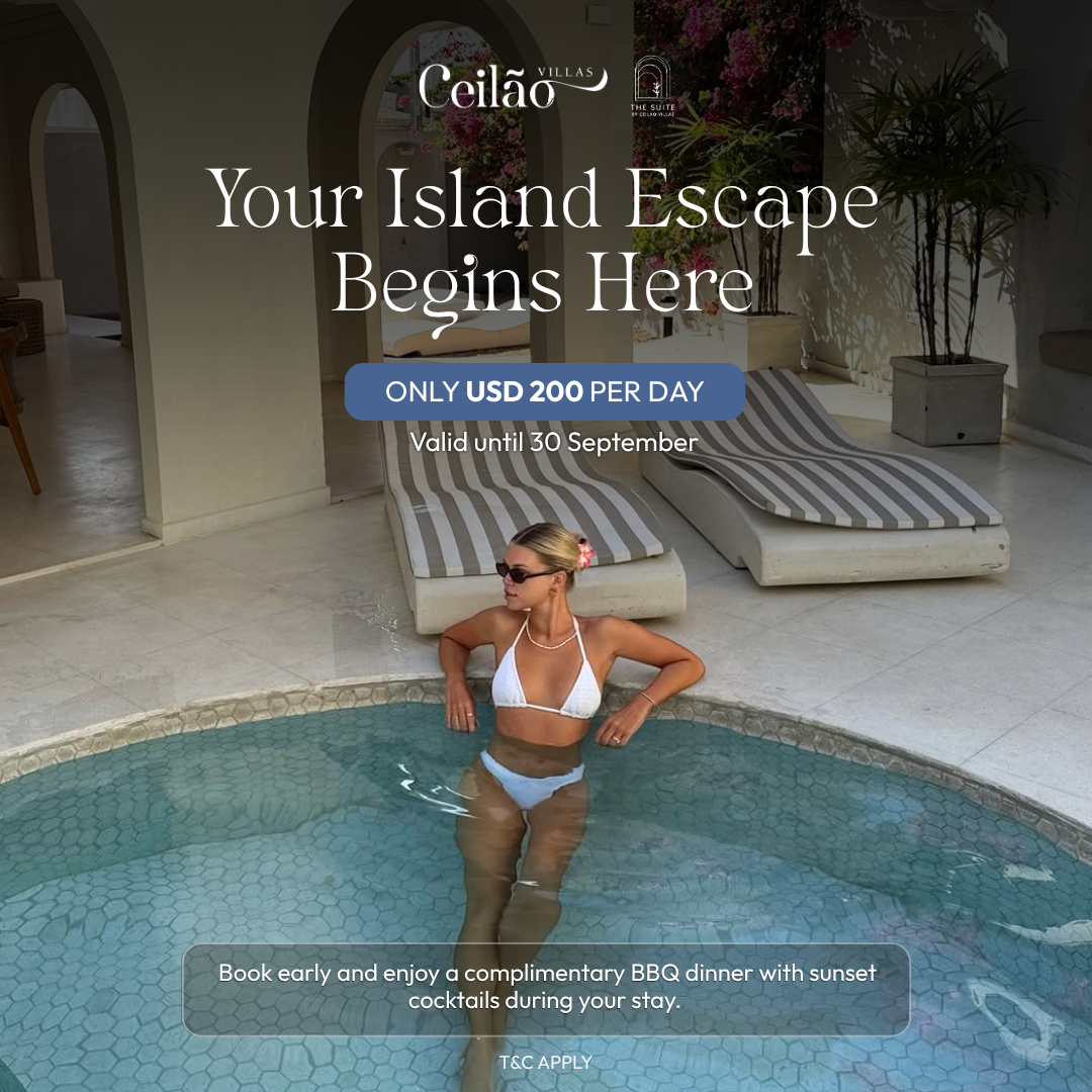 Ceilão Villas Facebook ad: Your Sri Lankan Escape Awaits