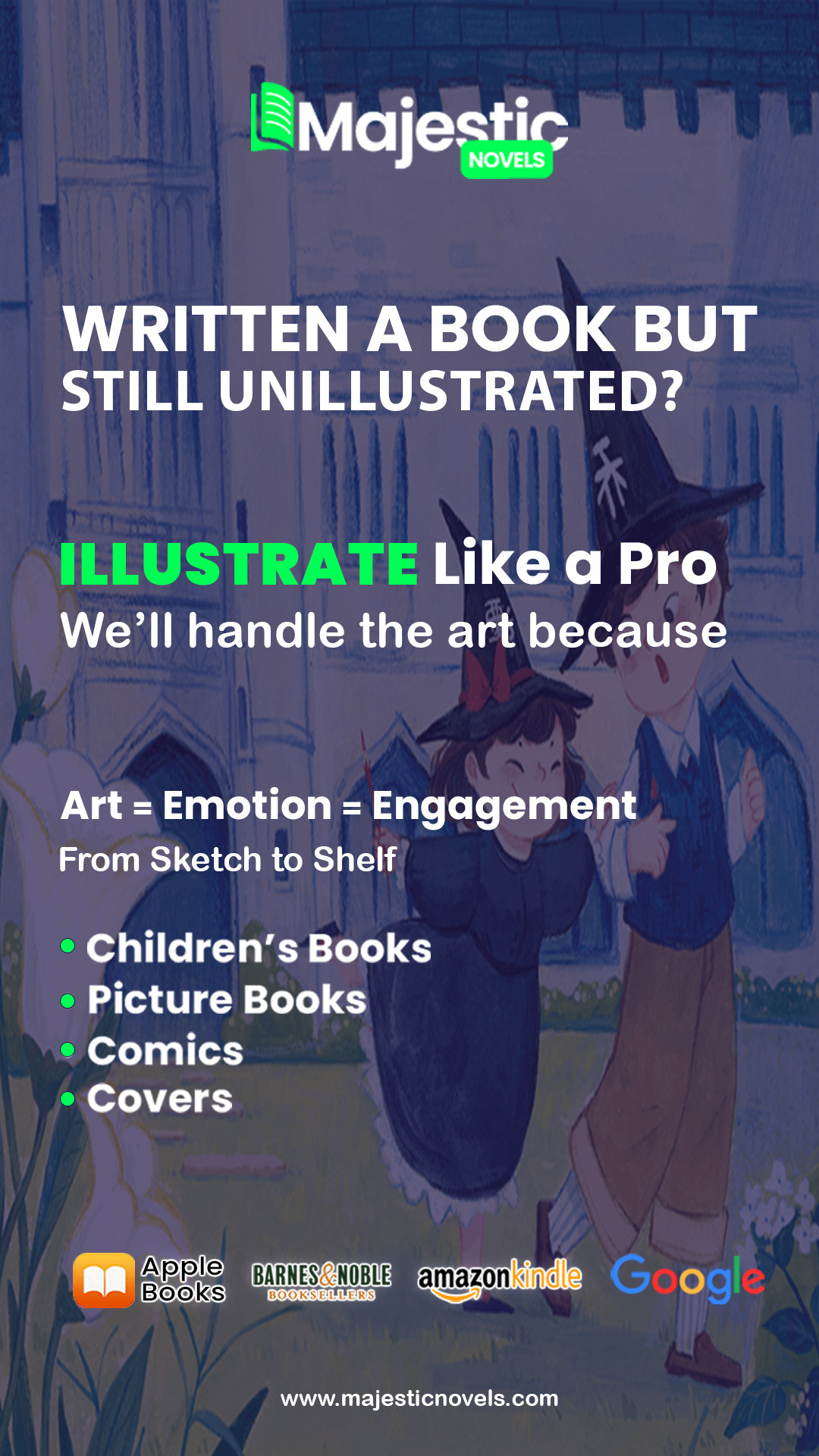 Majestic Novels Facebook ad