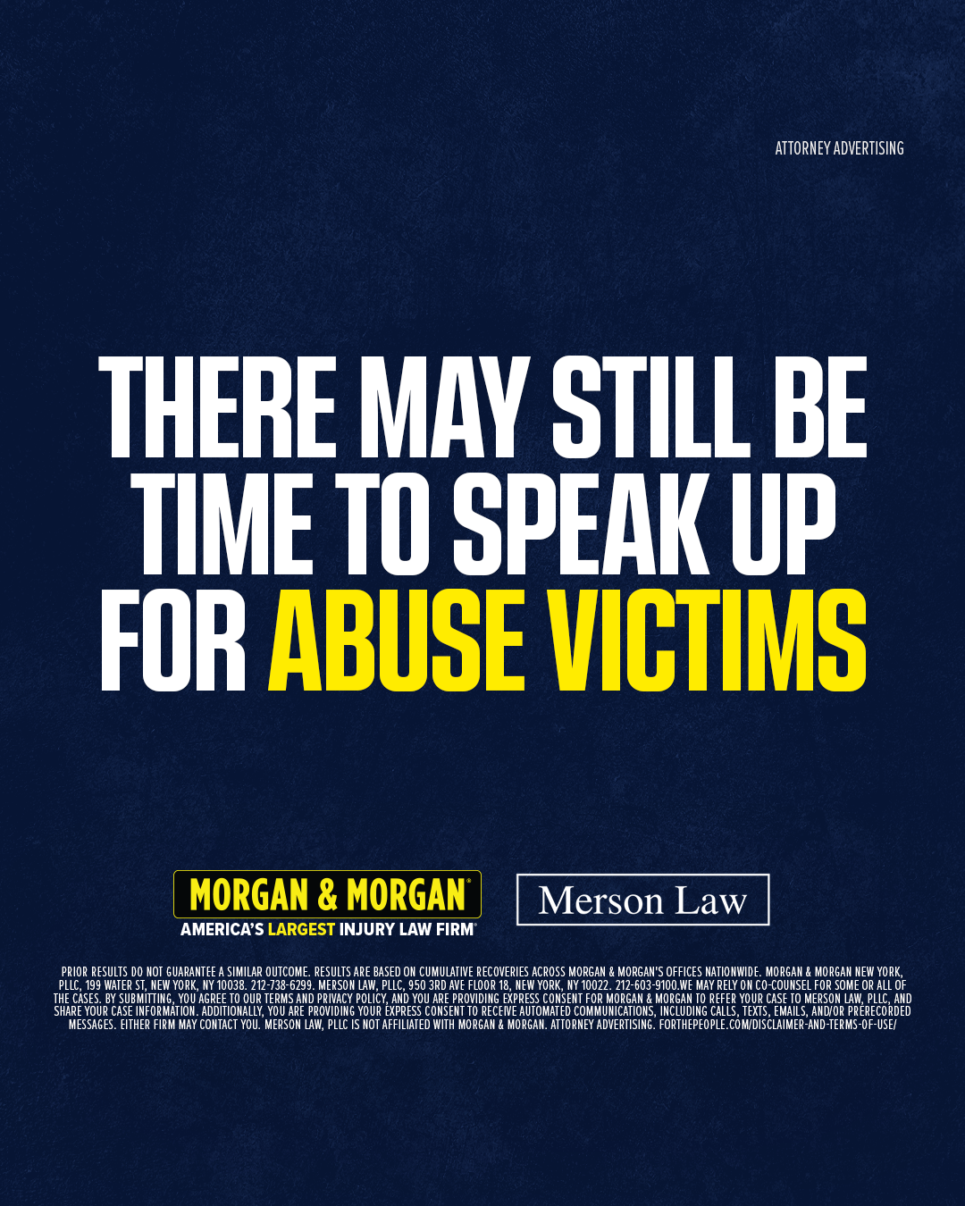Morgan & Morgan Facebook ad