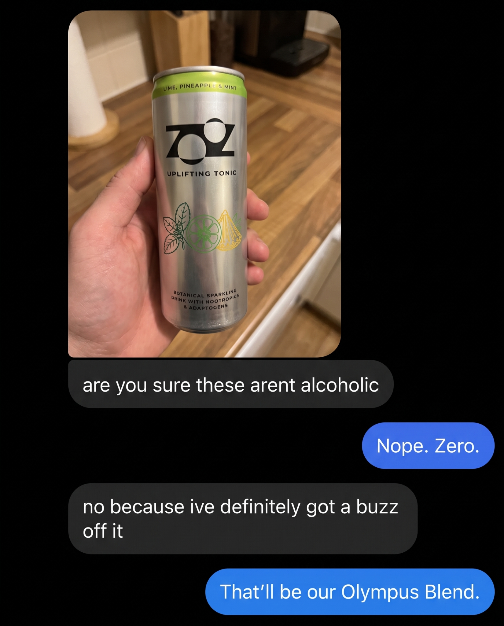 Zooz Drink Facebook ad: Feel the tingle.