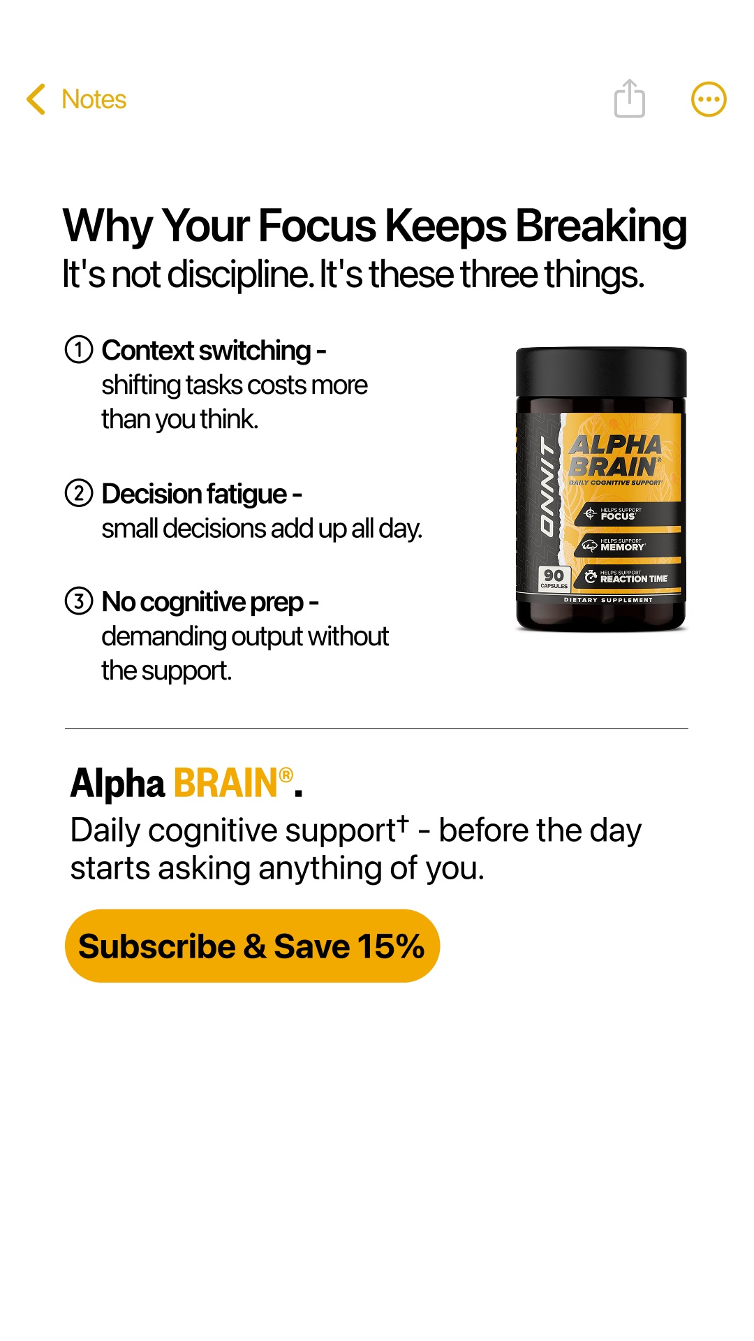 Onnit Facebook ad