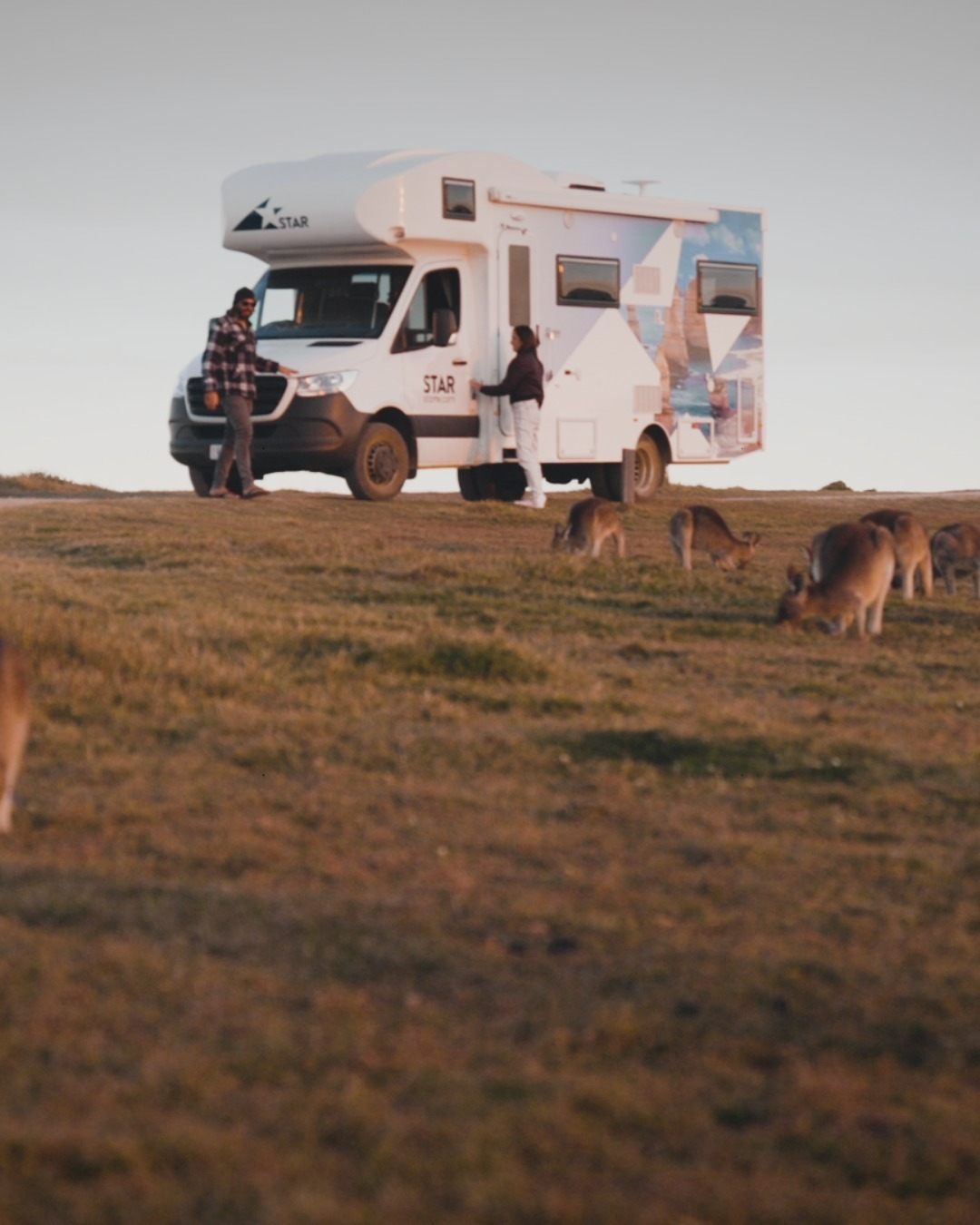 Campervan Rental Guide Facebook ad: Booking your campervan has never been easier.