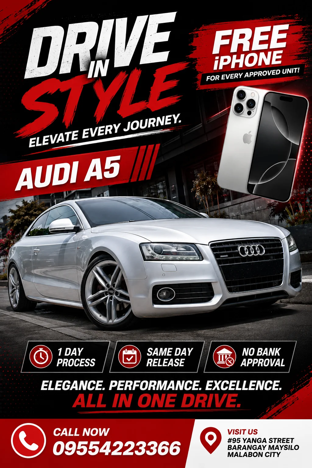 Mcars PH Main - Rent Drive Own Facebook ad: BIG SALE, HIGH-END DREAMS!